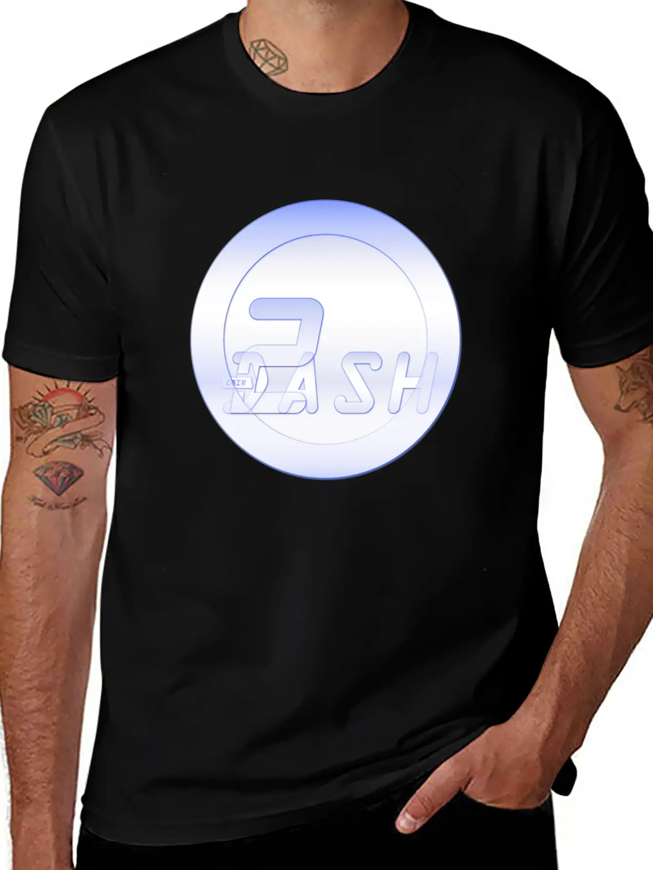 2 Platin Dashcoin 3D A Casual Graphic T-Shirt – Simple And Comfortable Daily Wear