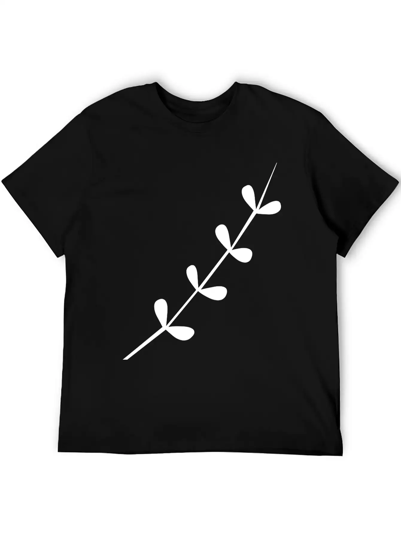A Delicate Tree Branch Unisex Short Sleeve Soft Cotton T-Shirt – Casual Everyday Wear