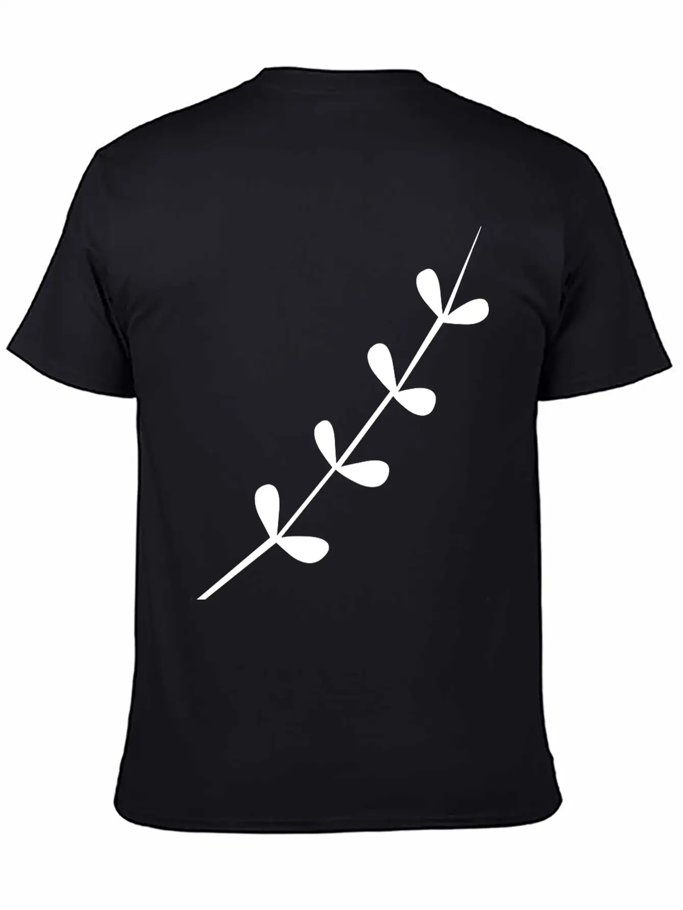 A Delicate Tree Branch Unisex Short Sleeve Soft Cotton T-Shirt – Casual Everyday Wear