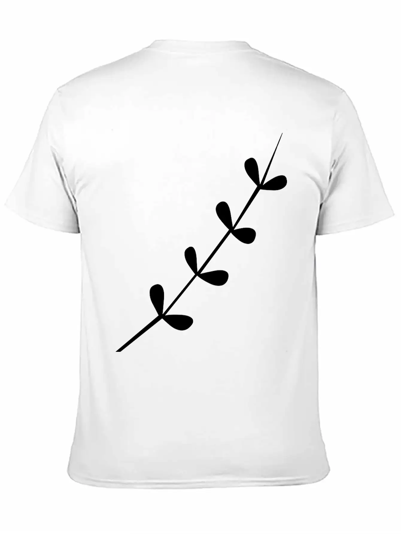 A Delicate Tree Branch Unisex Short Sleeve Soft Cotton T-Shirt – Casual Everyday Wear