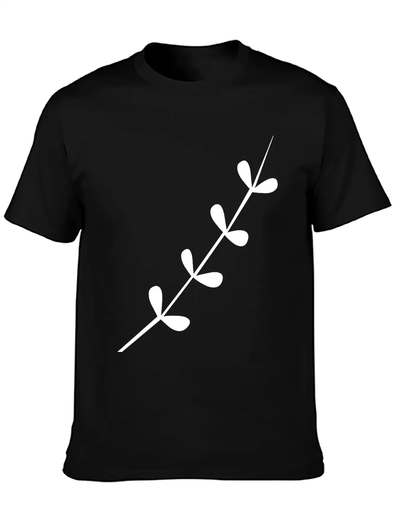 A Delicate Tree Branch Unisex Short Sleeve Soft Cotton T-Shirt – Casual Everyday Wear