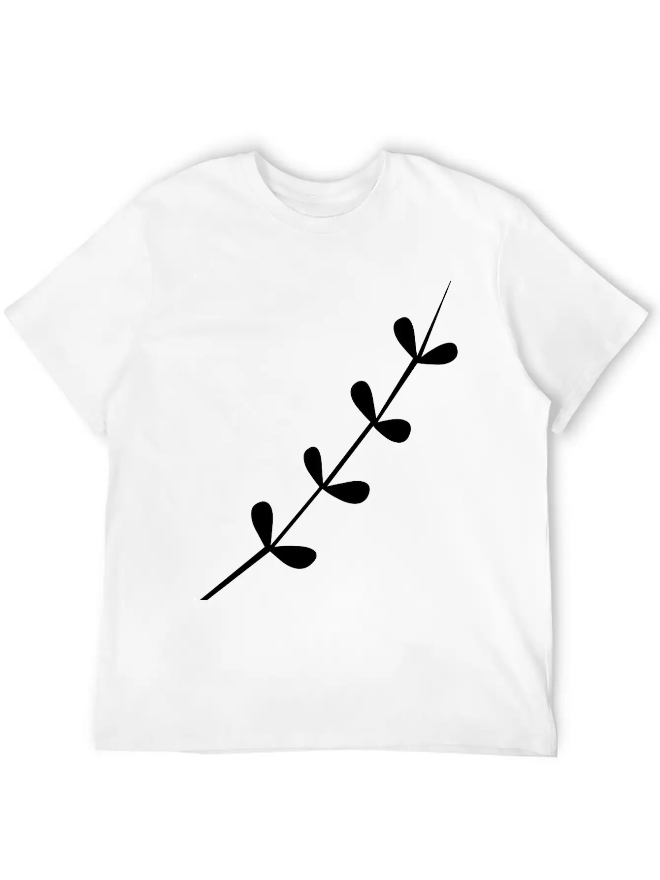 A Delicate Tree Branch Unisex Short Sleeve Soft Cotton T-Shirt – Casual Everyday Wear