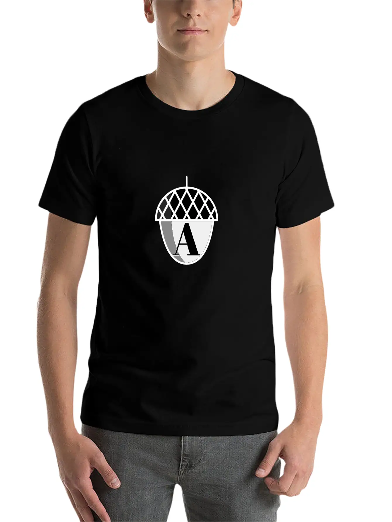 Acorn Emblem Casual Graphic T-Shirt – Simple And Comfortable Daily Wear