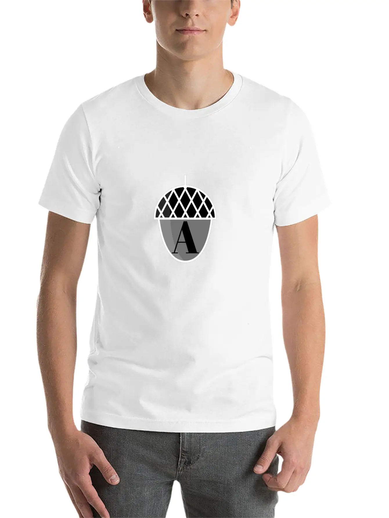 Acorn Emblem Casual Graphic T-Shirt – Simple And Comfortable Daily Wear