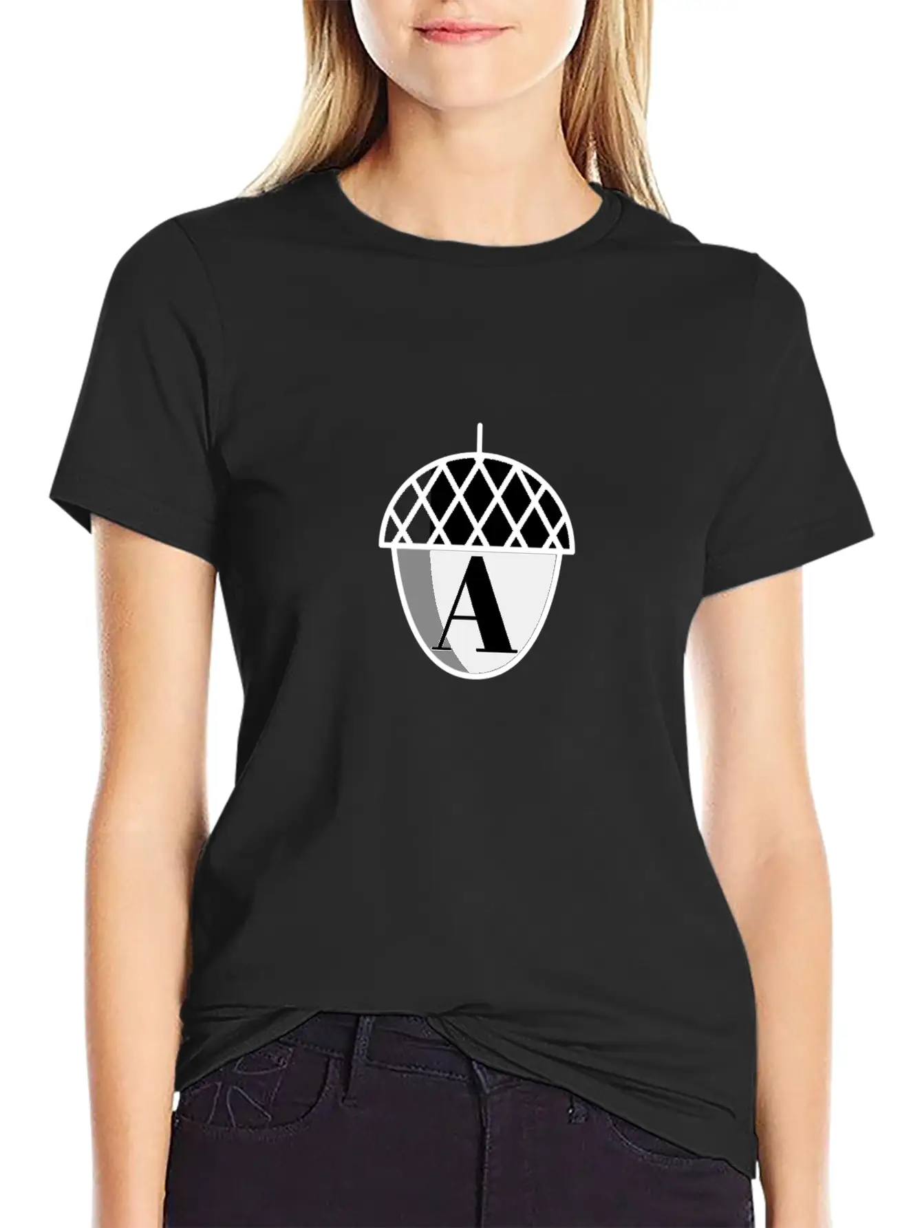 Acorn Emblem Casual Graphic T-Shirt – Simple And Comfortable Daily Wear