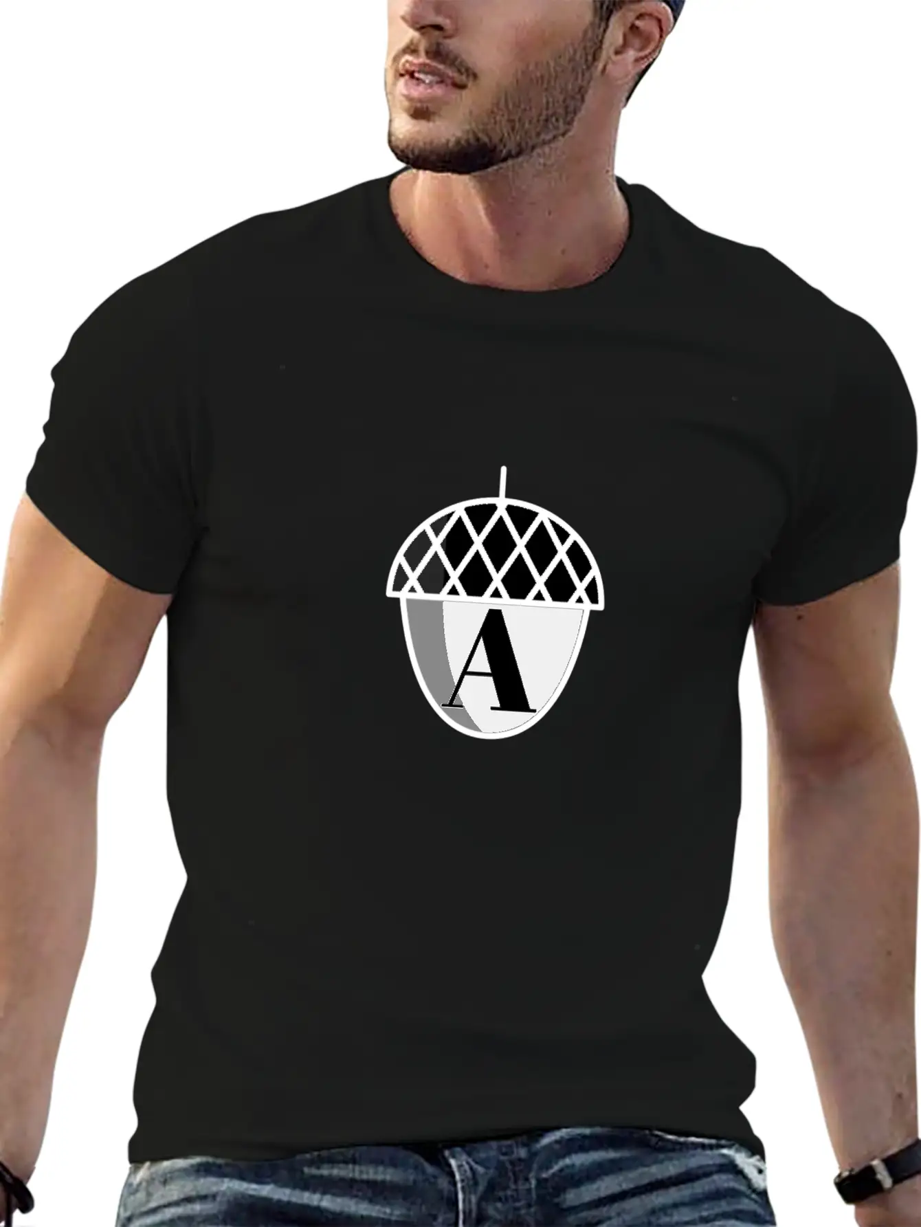 Acorn Emblem Casual Graphic T-Shirt – Simple And Comfortable Daily Wear