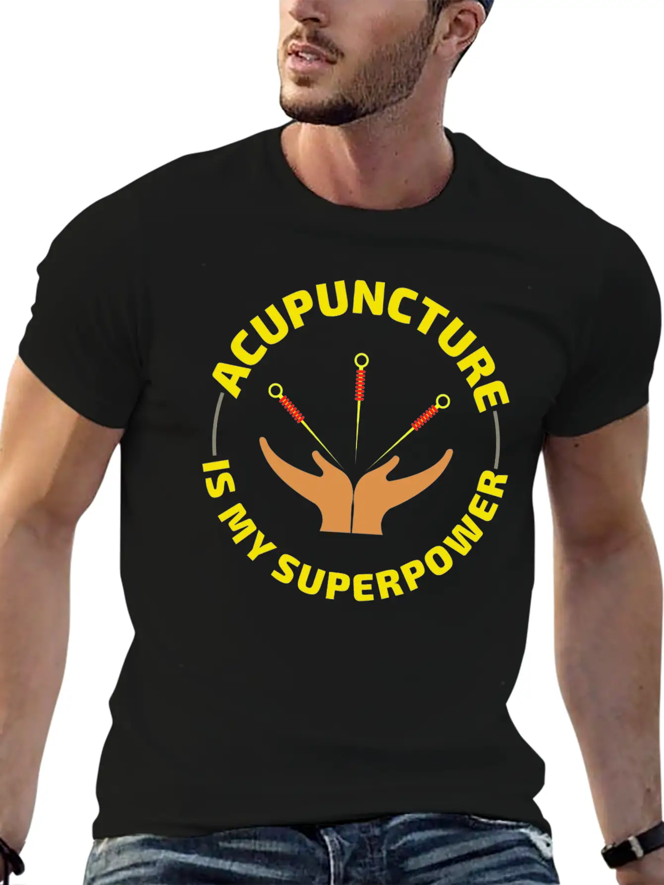 Acupuncture Acupuncturist Chinese Medicine Funny Casual Graphic T-Shirt – Simple And Comfortable Daily Wear