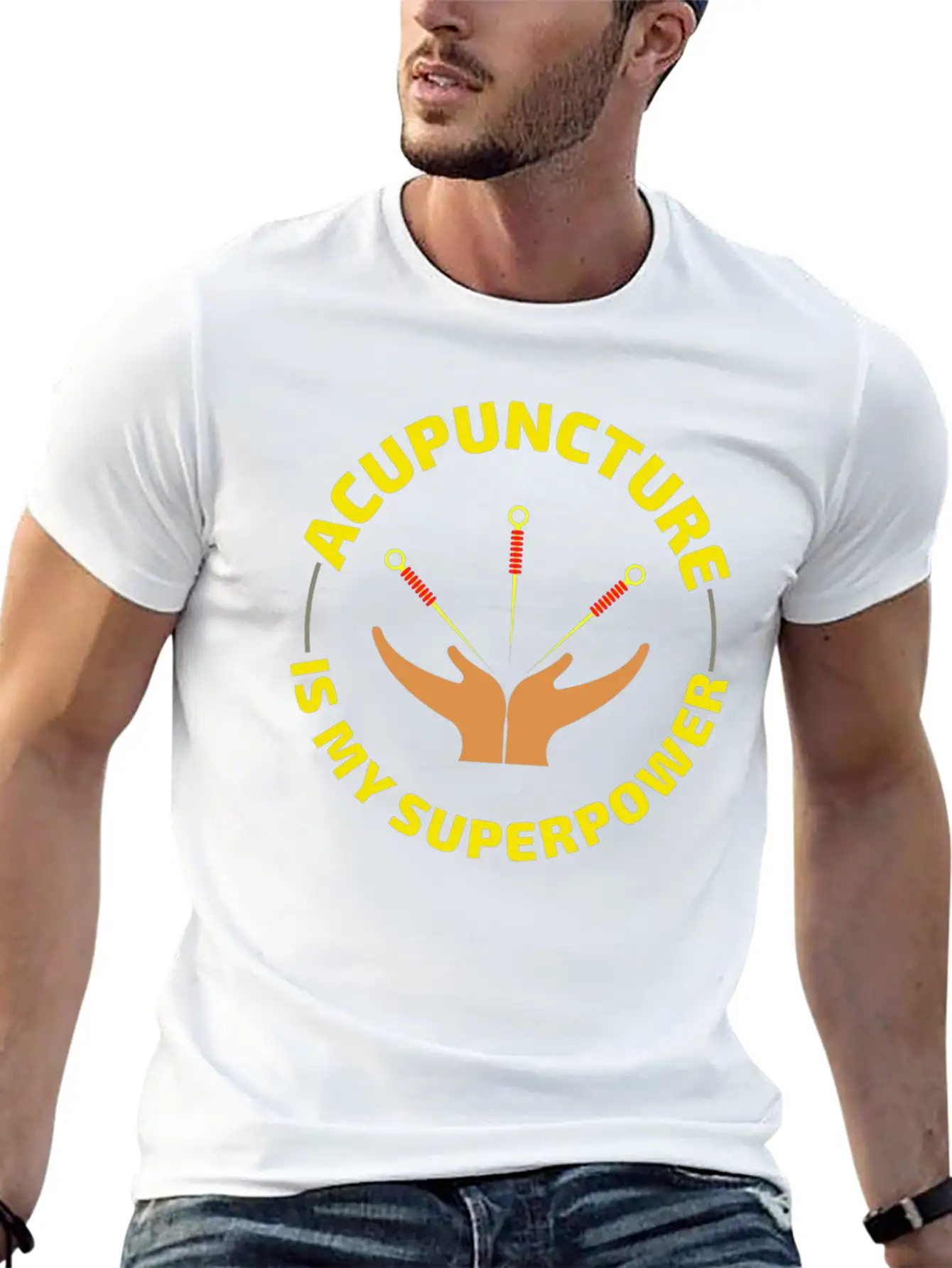 Acupuncture Acupuncturist Chinese Medicine Funny Casual Graphic T-Shirt – Simple And Comfortable Daily Wear