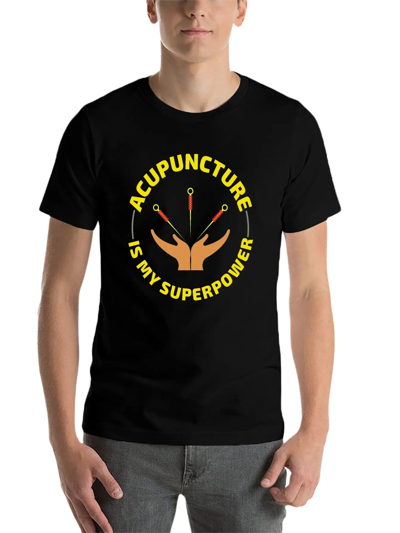 Acupuncture Acupuncturist Chinese Medicine Funny Casual Graphic T-Shirt – Simple And Comfortable Daily Wear