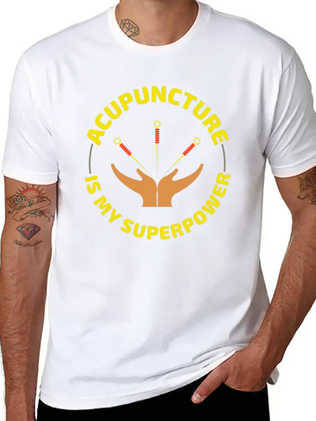 Acupuncture Acupuncturist Chinese Medicine Funny Casual Graphic T-Shirt – Simple And Comfortable Daily Wear