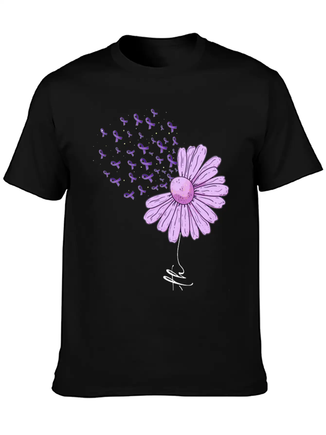 Alzheimer Faith Alzheimer's Awareness Casual Graphic T-Shirt – Simple And Comfortable Daily Wear