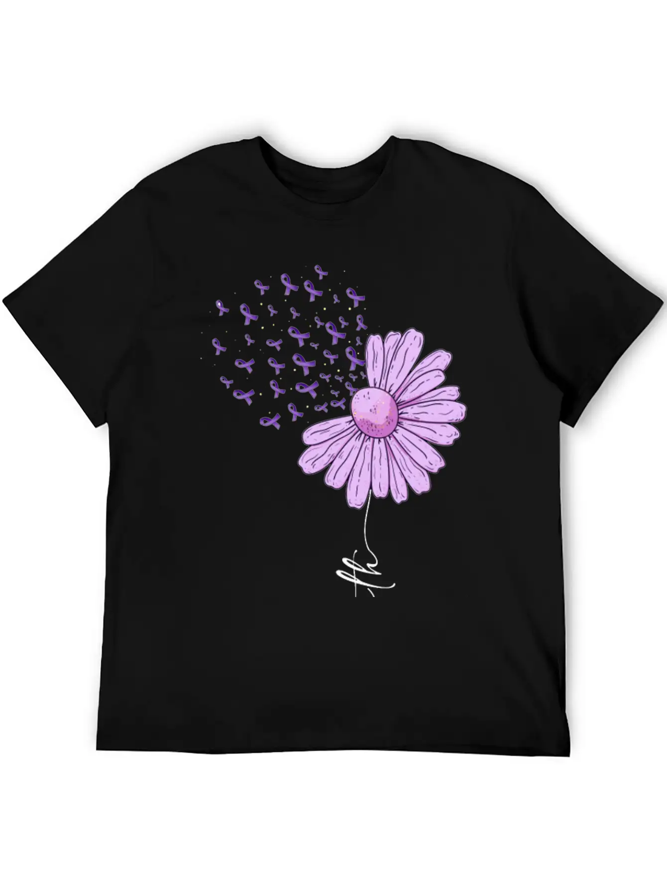 Alzheimer Faith Alzheimer's Awareness Casual Graphic T-Shirt – Simple And Comfortable Daily Wear