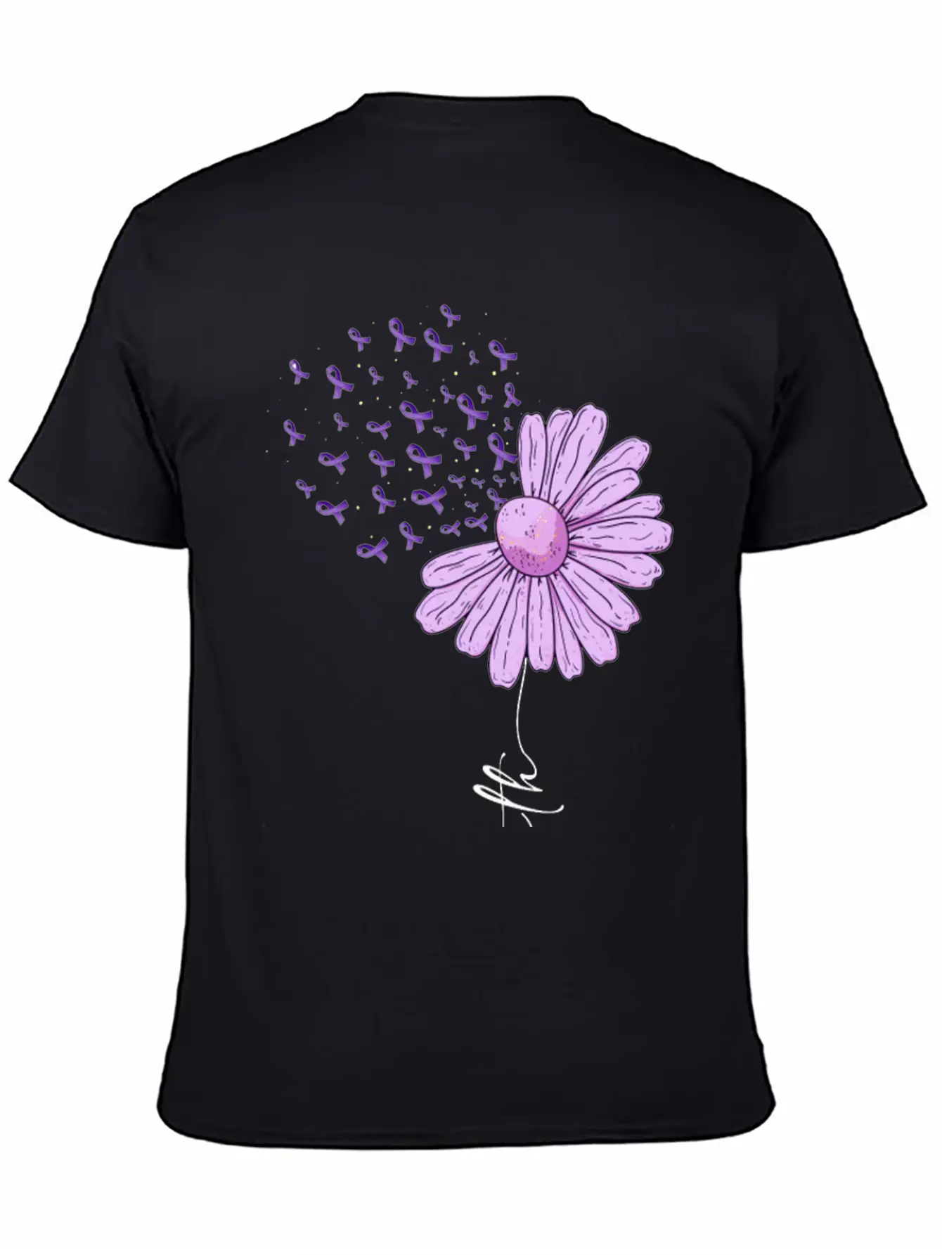 Alzheimer Faith Alzheimer's Awareness Casual Graphic T-Shirt – Simple And Comfortable Daily Wear
