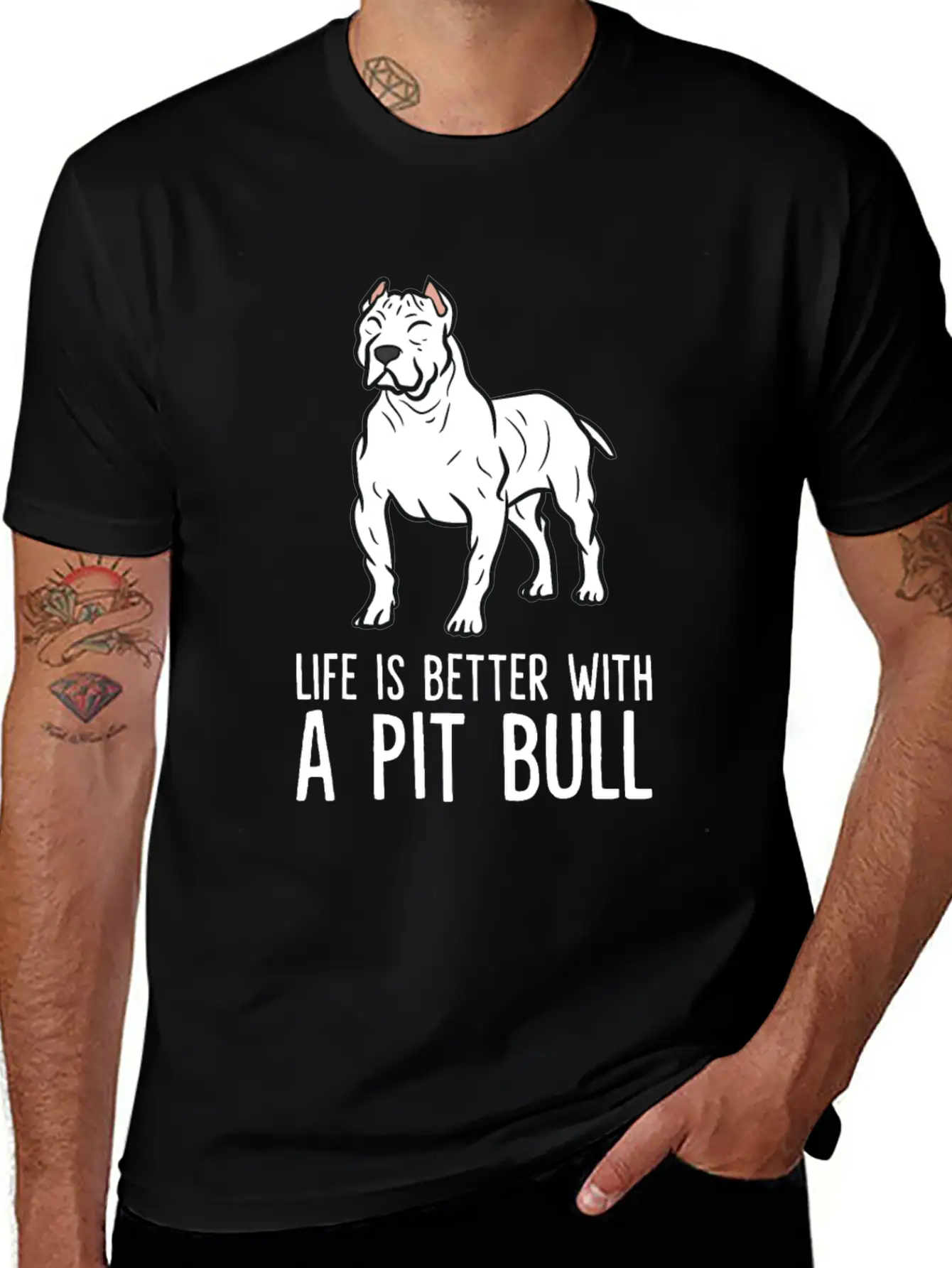 American Pit Bull Owner Life Is Better With A Pit Classic Cotton Tee – Unisex Comfort For Any Season