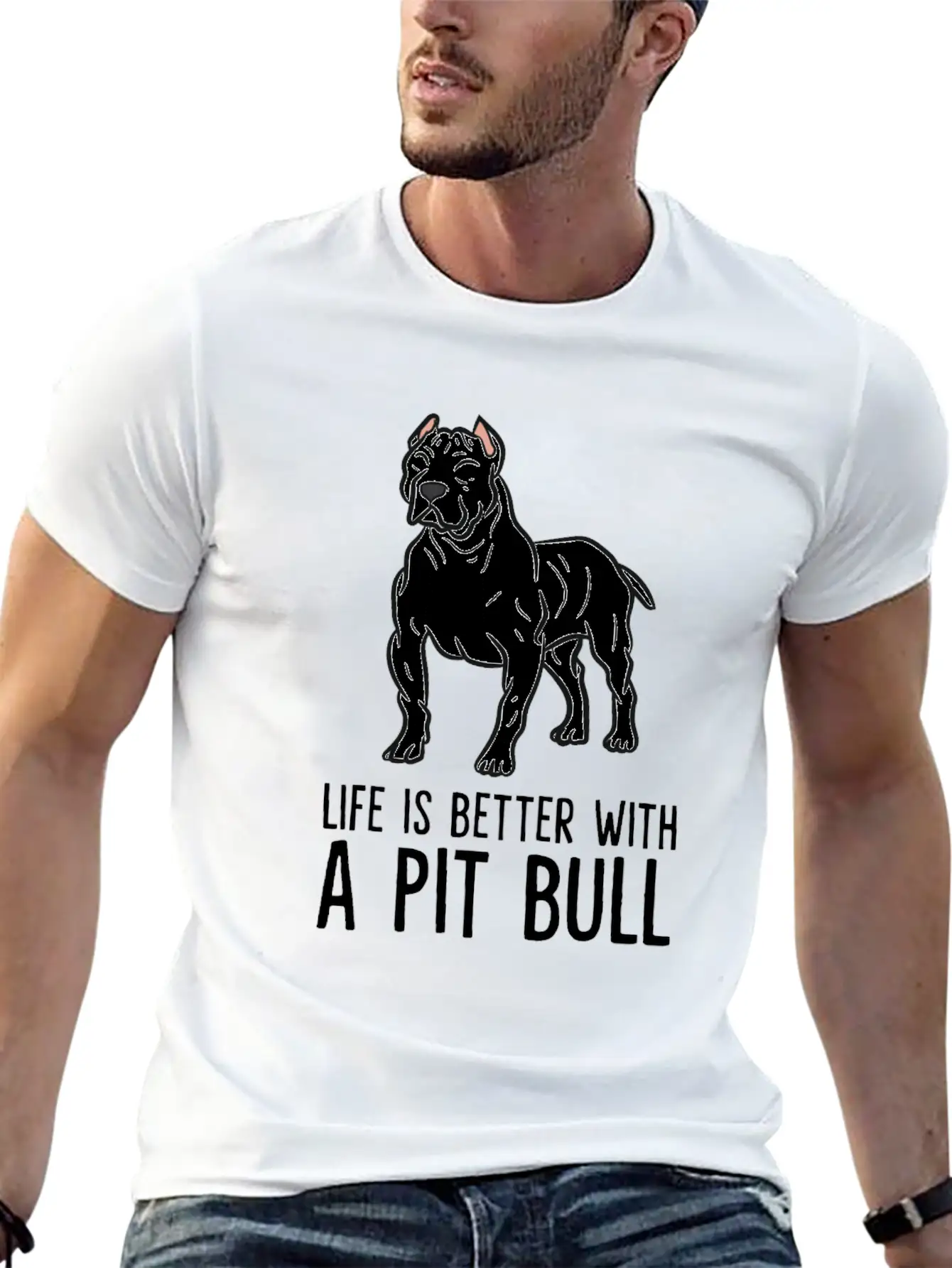 American Pit Bull Owner Life Is Better With A Pit Classic Cotton Tee – Unisex Comfort For Any Season