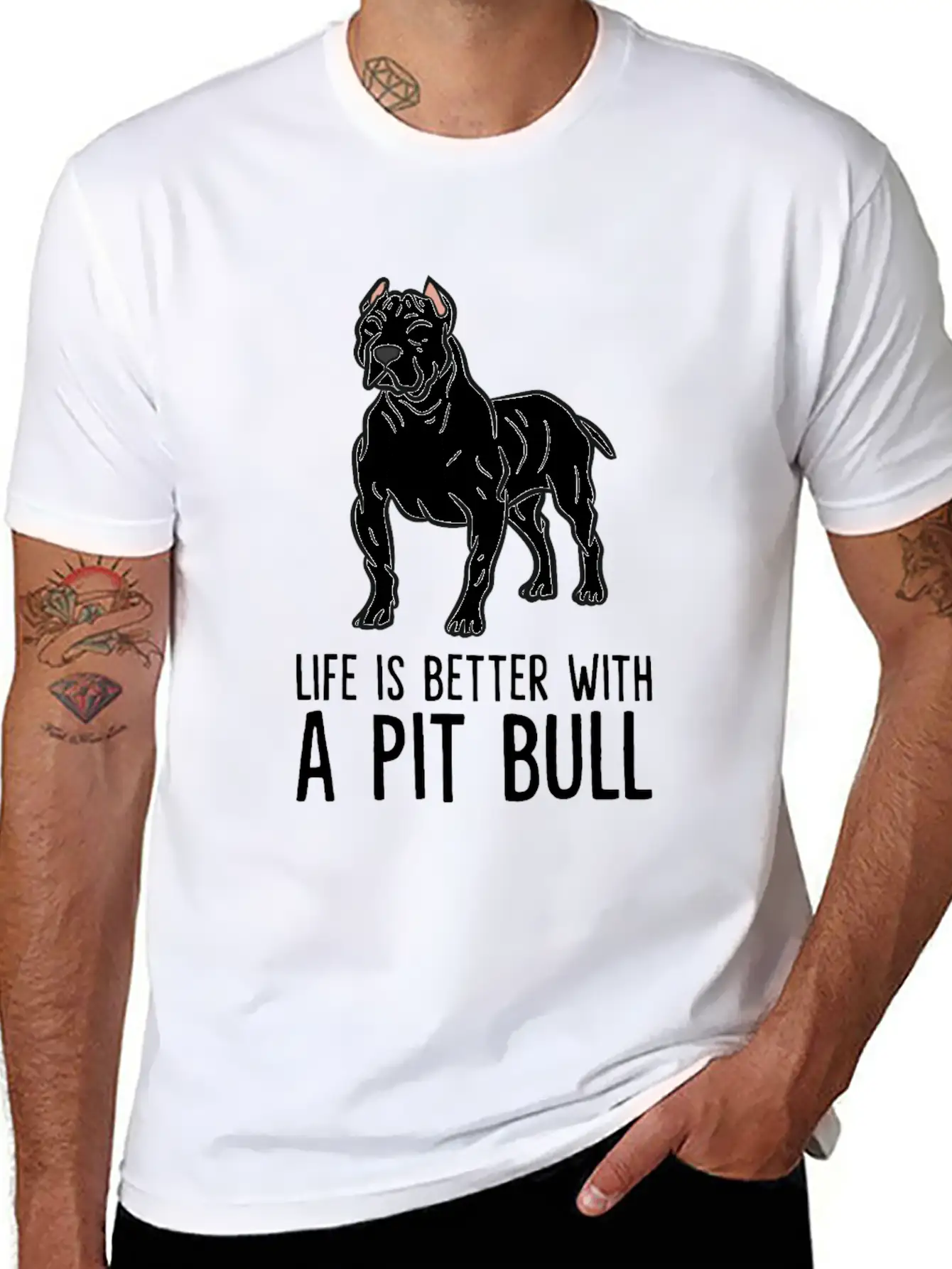 American Pit Bull Owner Life Is Better With A Pit Classic Cotton Tee – Unisex Comfort For Any Season