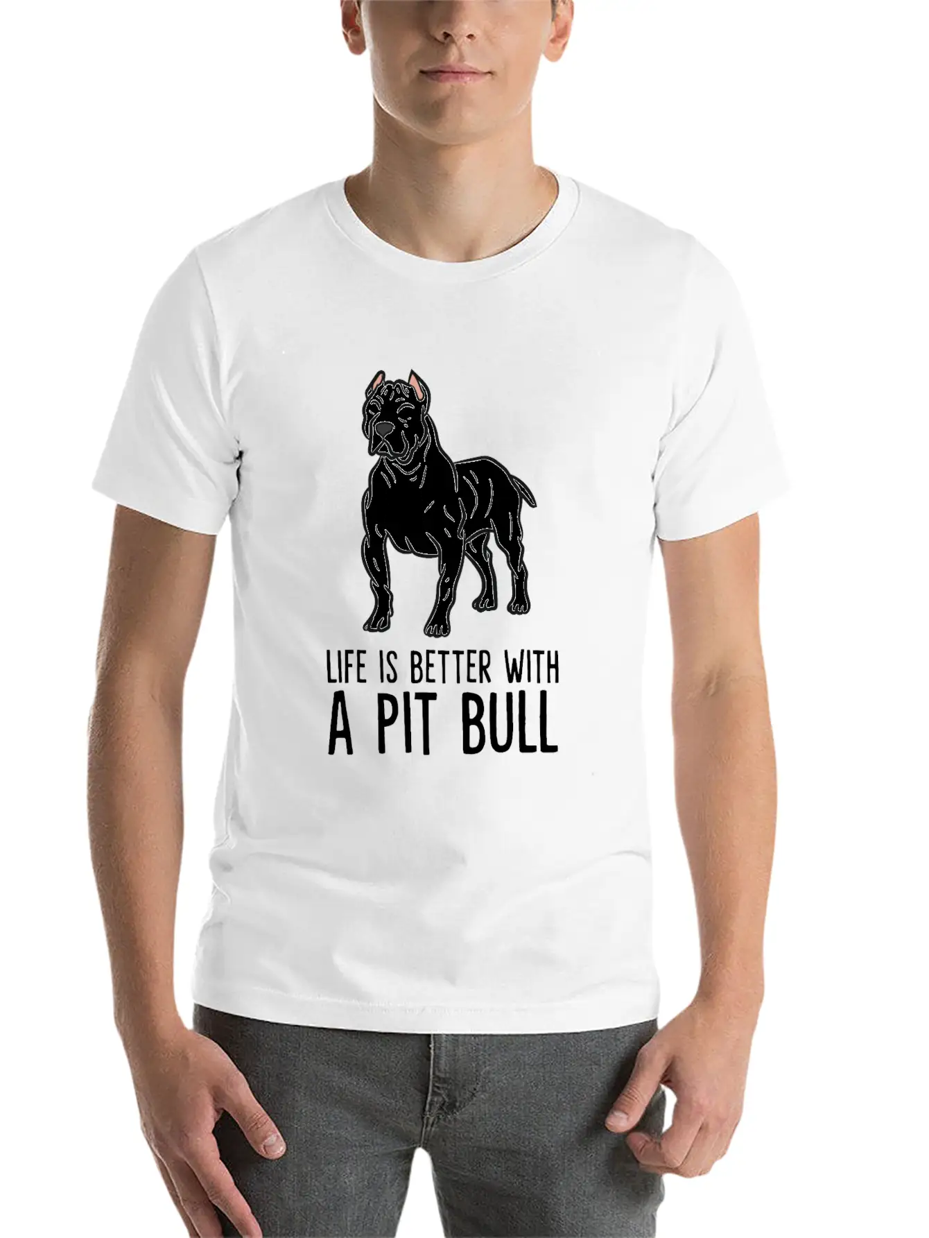 American Pit Bull Owner Life Is Better With A Pit Classic Cotton Tee – Unisex Comfort For Any Season