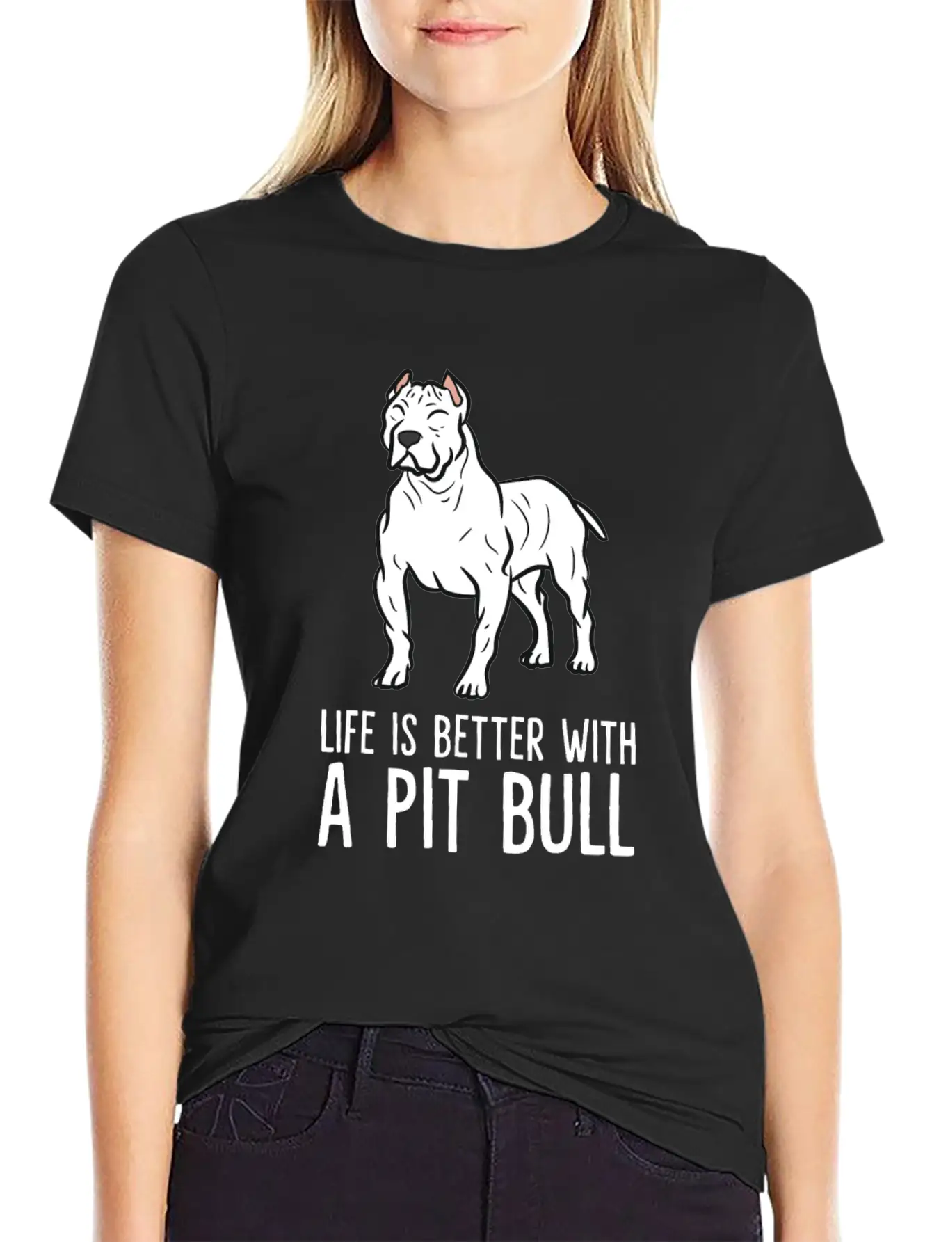 American Pit Bull Owner Life Is Better With A Pit Classic Cotton Tee – Unisex Comfort For Any Season
