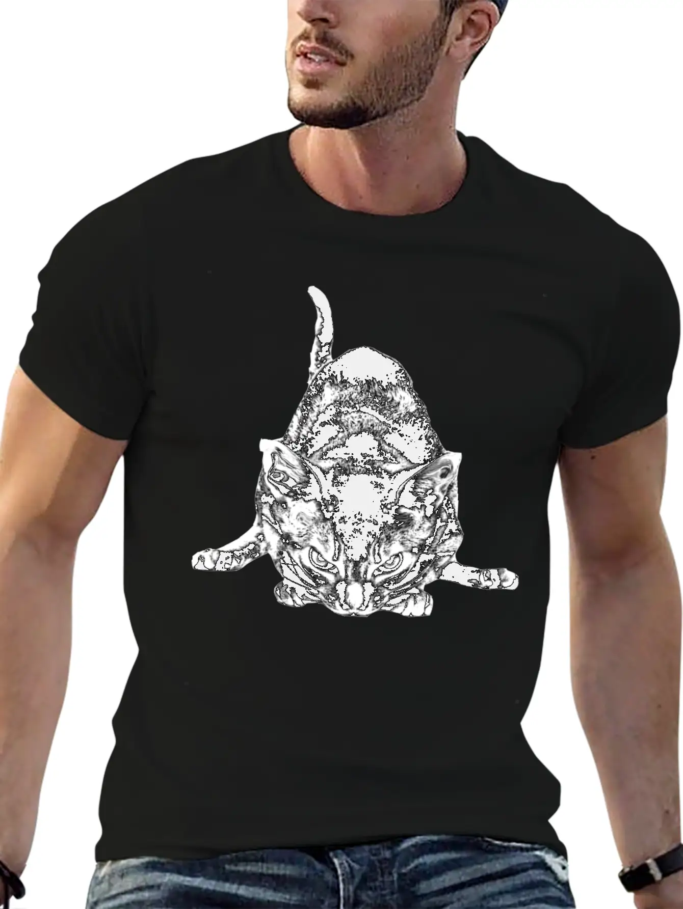 ANGRY CAT Classic Cotton Tee – Unisex Comfort For Any Season