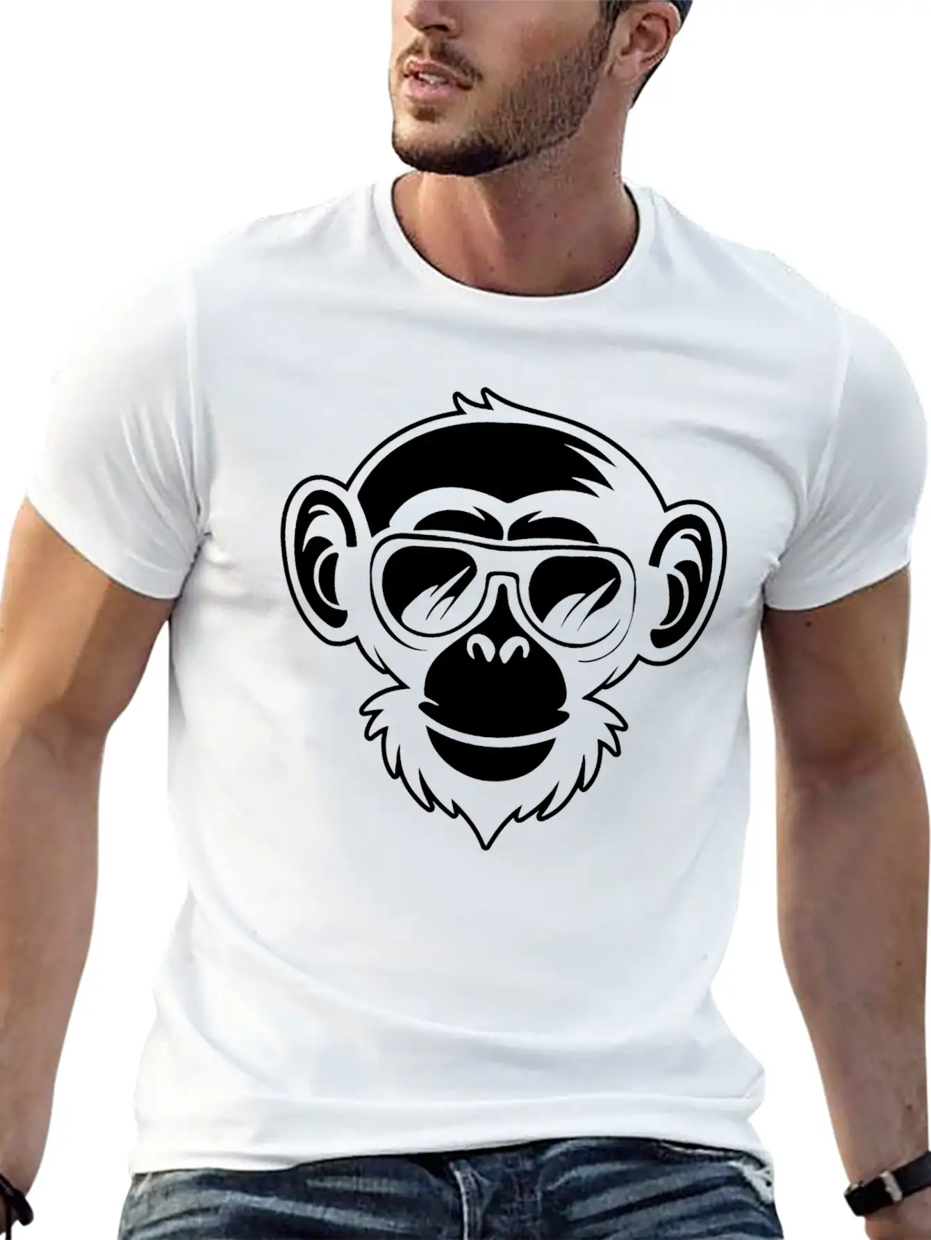 Ape Face Apes Apelike Jungle Primate Classic Cotton Tee – Unisex Comfort For Any Season