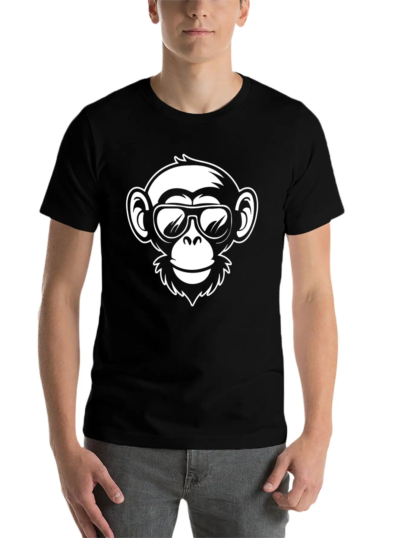 Ape Face Apes Apelike Jungle Primate Classic Cotton Tee – Unisex Comfort For Any Season