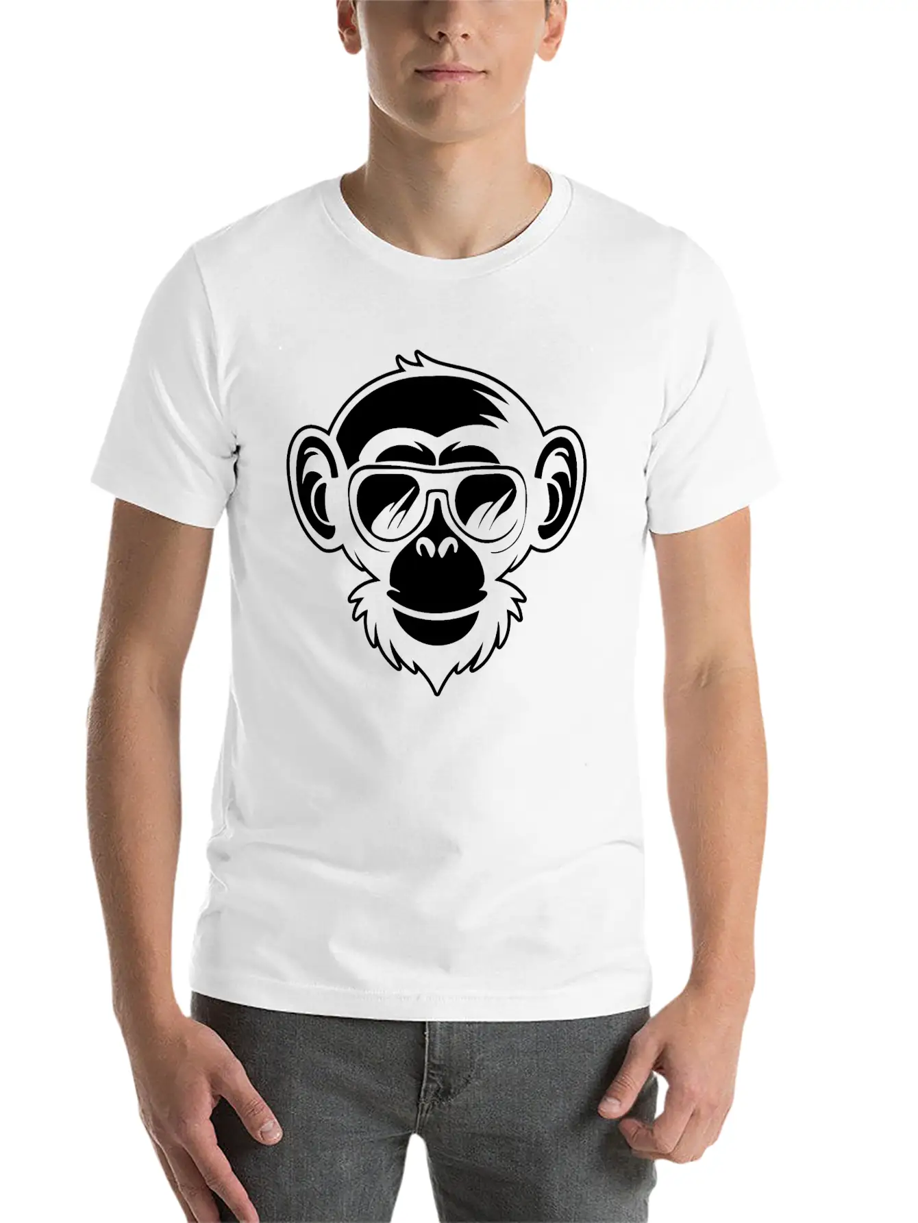 Ape Face Apes Apelike Jungle Primate Classic Cotton Tee – Unisex Comfort For Any Season