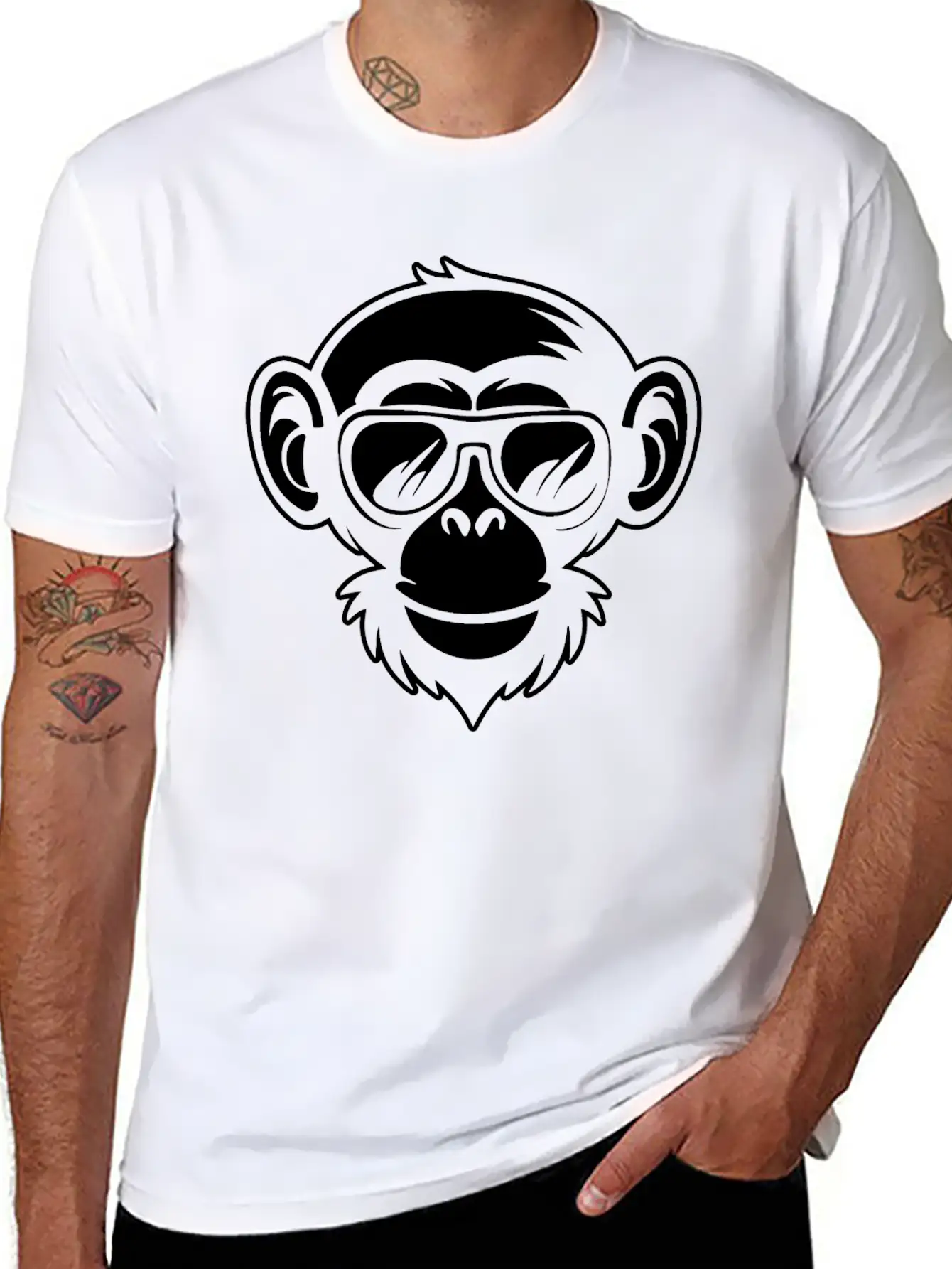 Ape Face Apes Apelike Jungle Primate Classic Cotton Tee – Unisex Comfort For Any Season