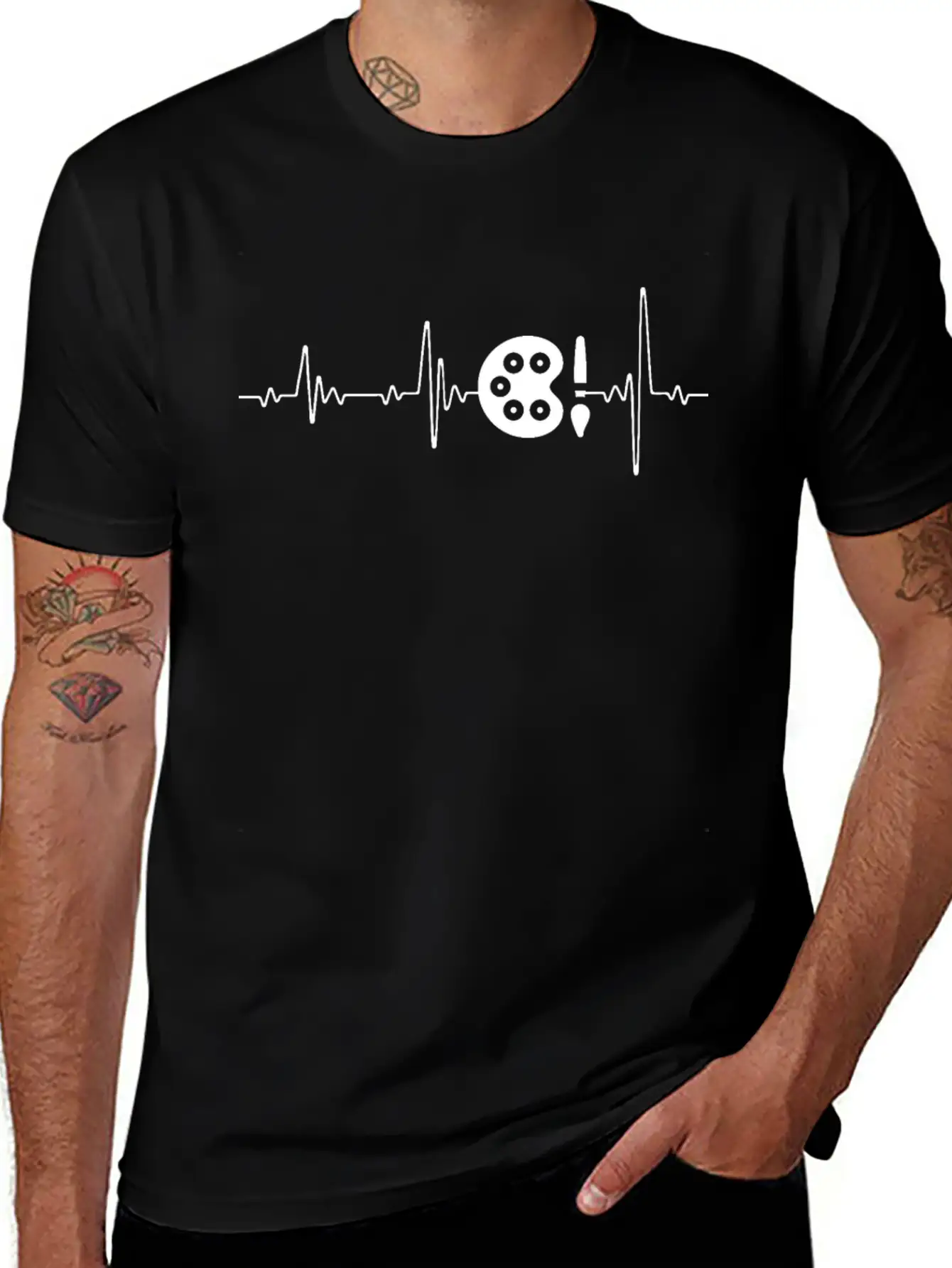 Art Beat , Artist Heartbeat , Art School Classic Cotton Tee – Unisex Comfort For Any Season