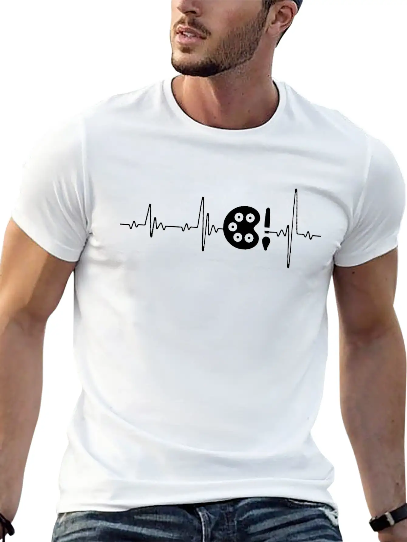 Art Beat , Artist Heartbeat , Art School Classic Cotton Tee – Unisex Comfort For Any Season