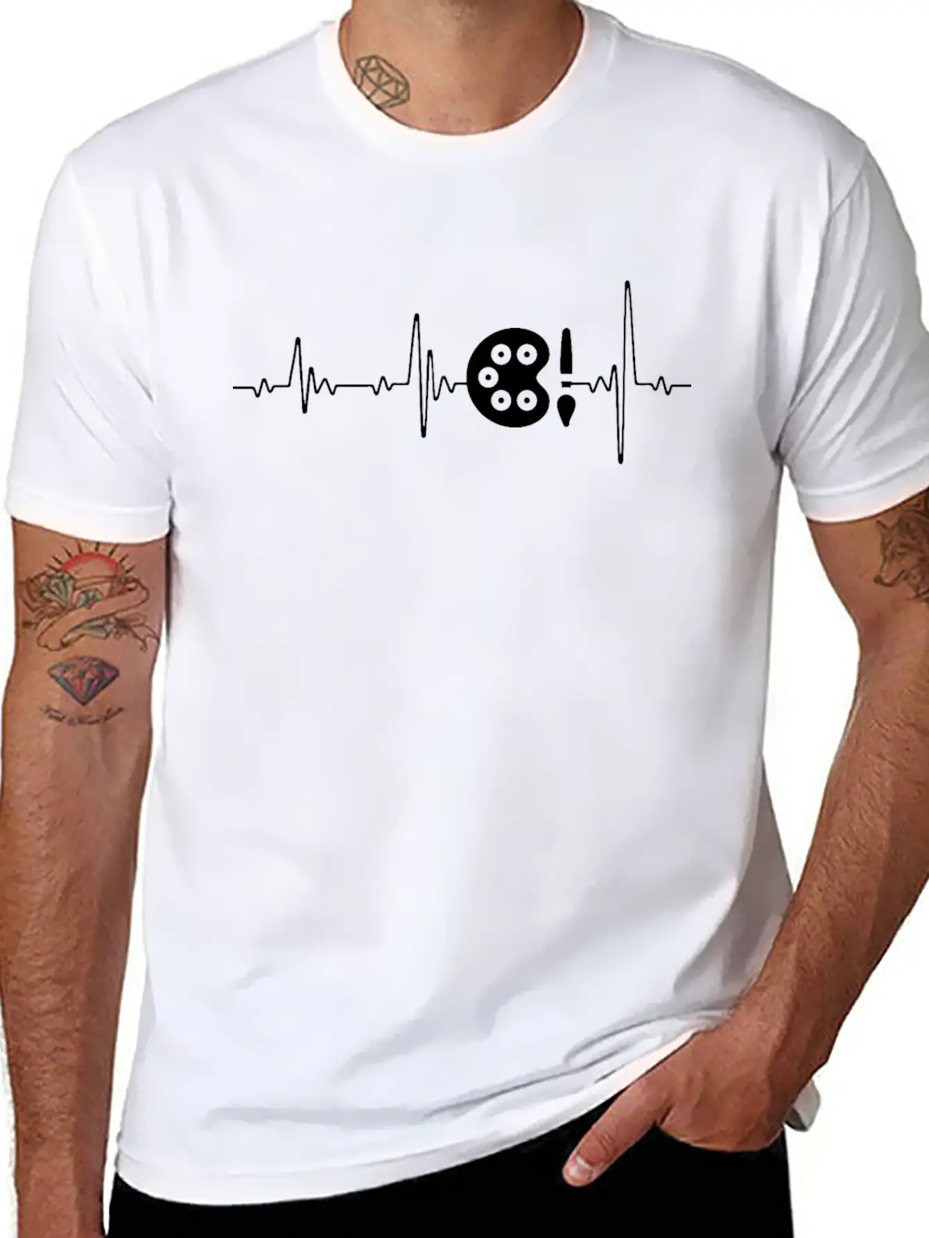 Art Beat , Artist Heartbeat , Art School Classic Cotton Tee – Unisex Comfort For Any Season