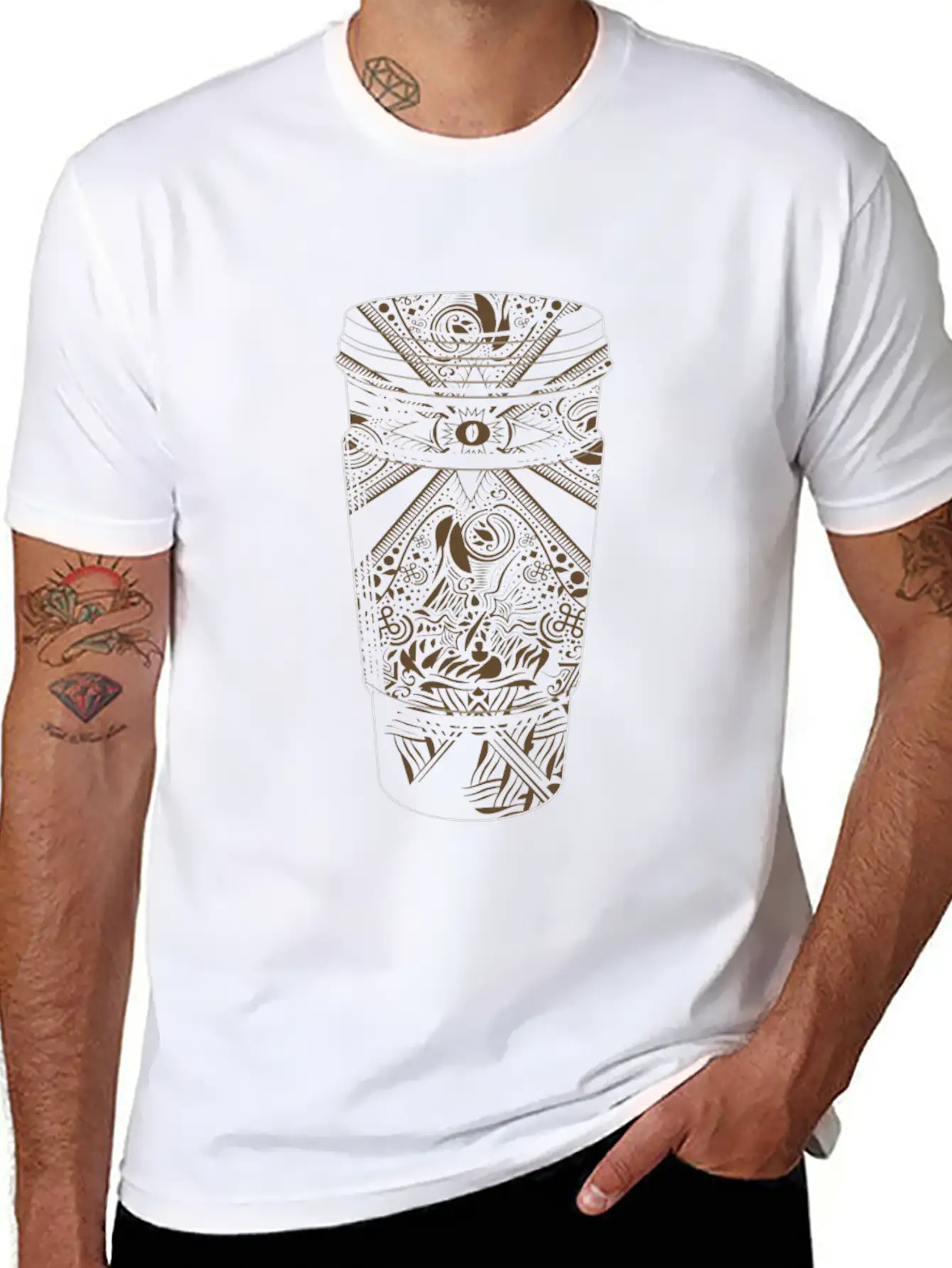Art Inspired By Coffee Classic Cotton Tee – Unisex Comfort For Any Season