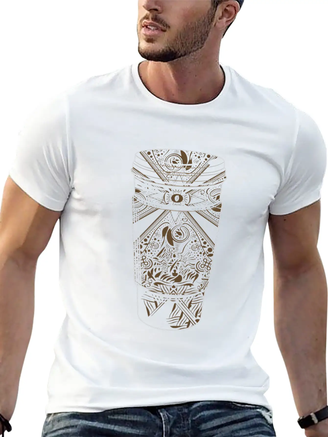 Art Inspired By Coffee Classic Cotton Tee – Unisex Comfort For Any Season