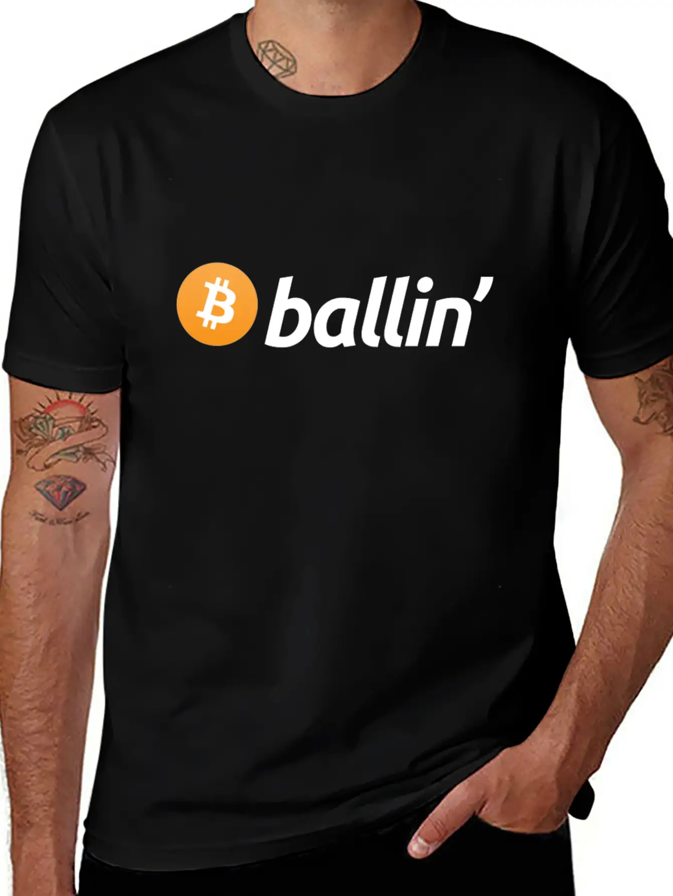 B Ballin' - Pun Blockchain HODL Digital Crypto Classic Cotton Tee – Unisex Comfort For Any Season