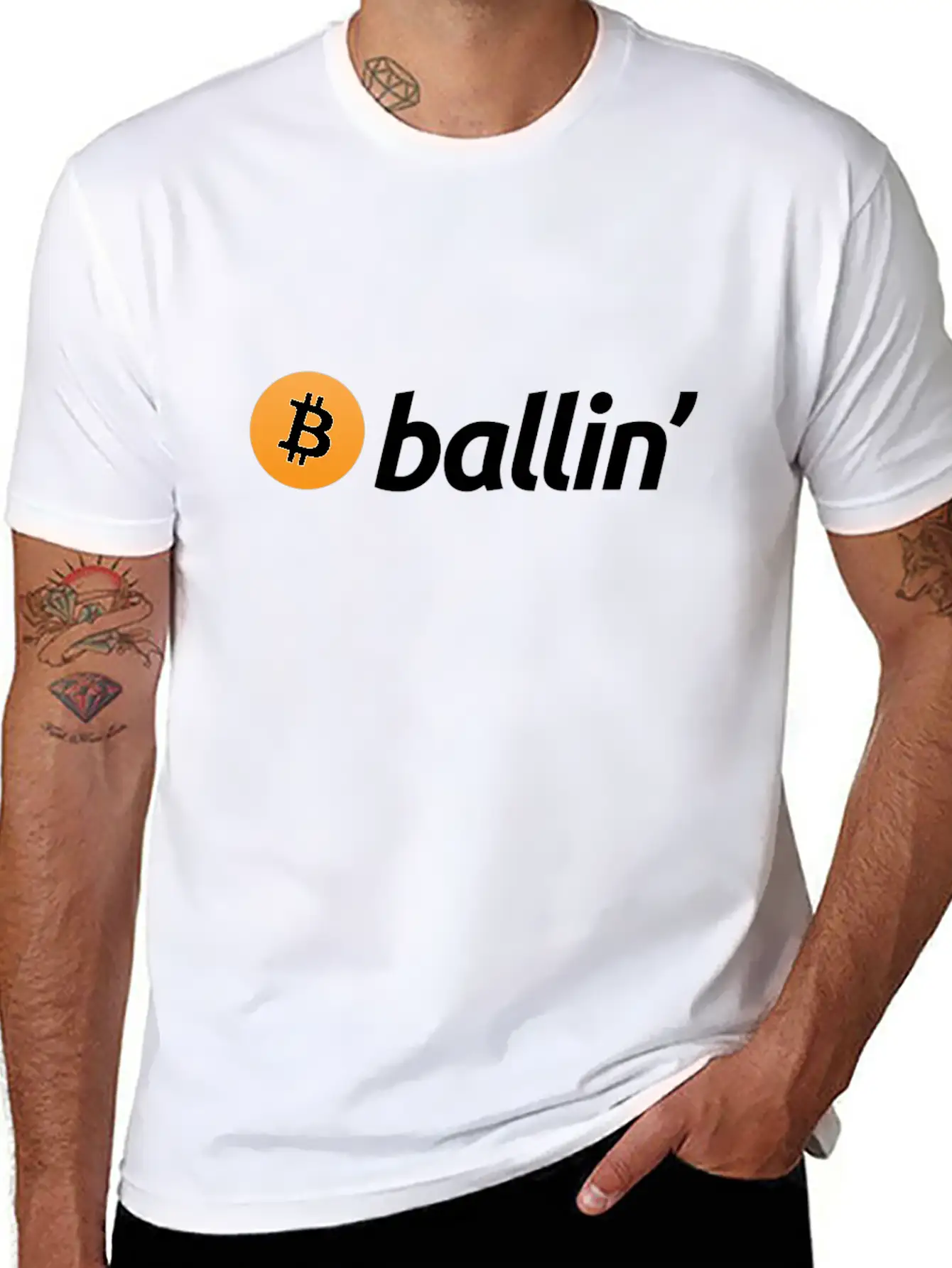 B Ballin' - Pun Blockchain HODL Digital Crypto Classic Cotton Tee – Unisex Comfort For Any Season