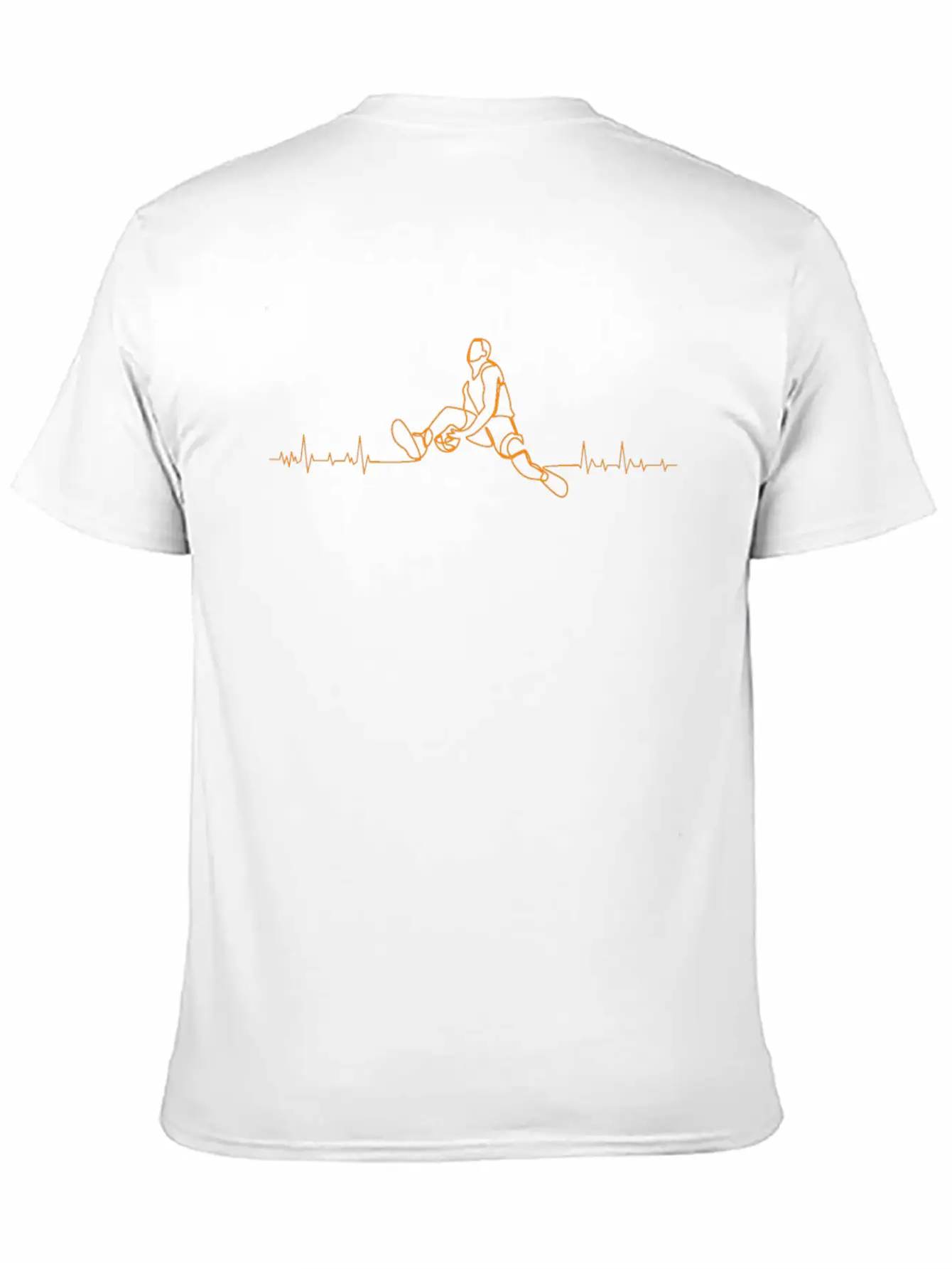 Basketball Player Heartbeat Athlete Essential Unisex Summer Tee – Soft Cotton Casual Fit