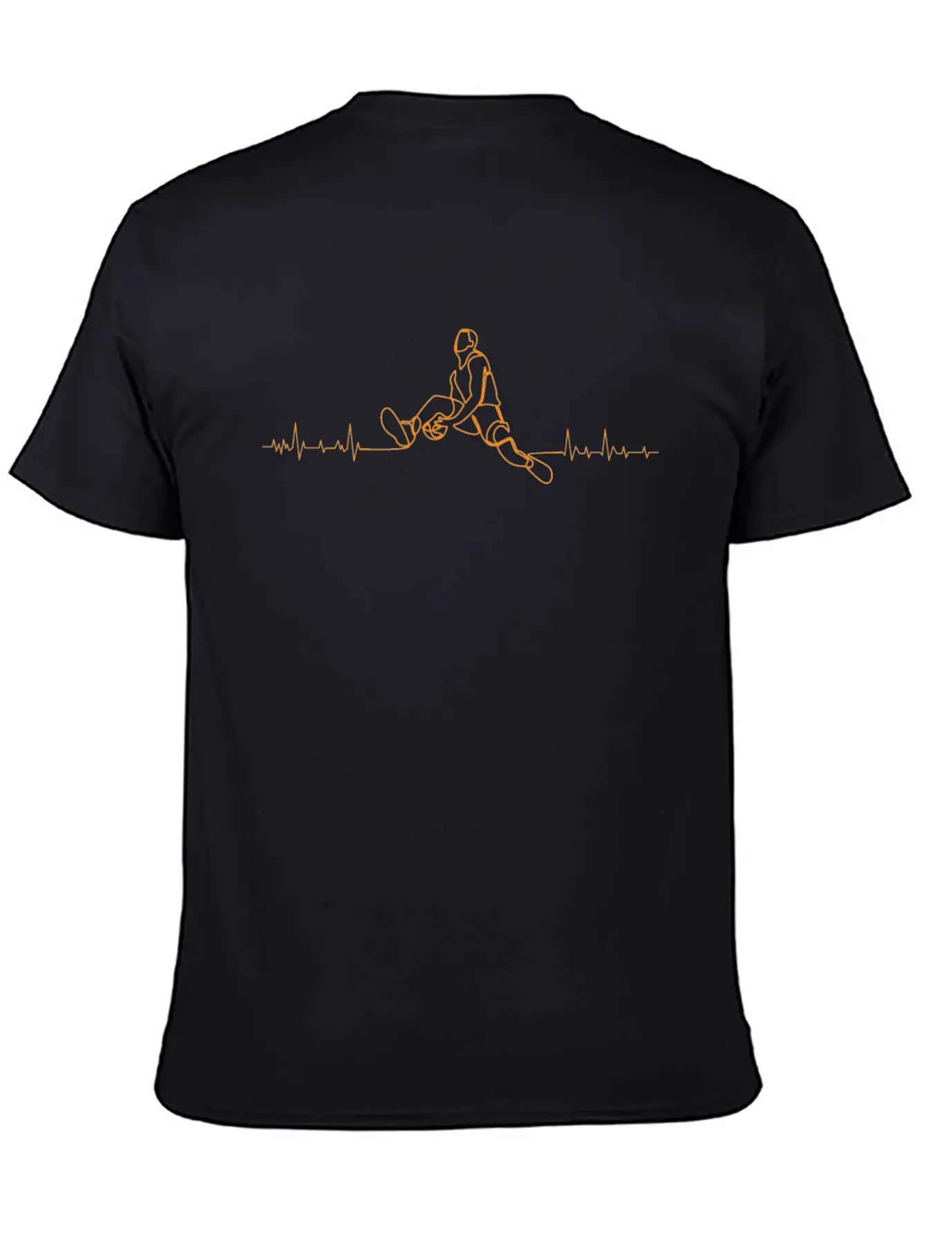Basketball Player Heartbeat Athlete Essential Unisex Summer Tee – Soft Cotton Casual Fit