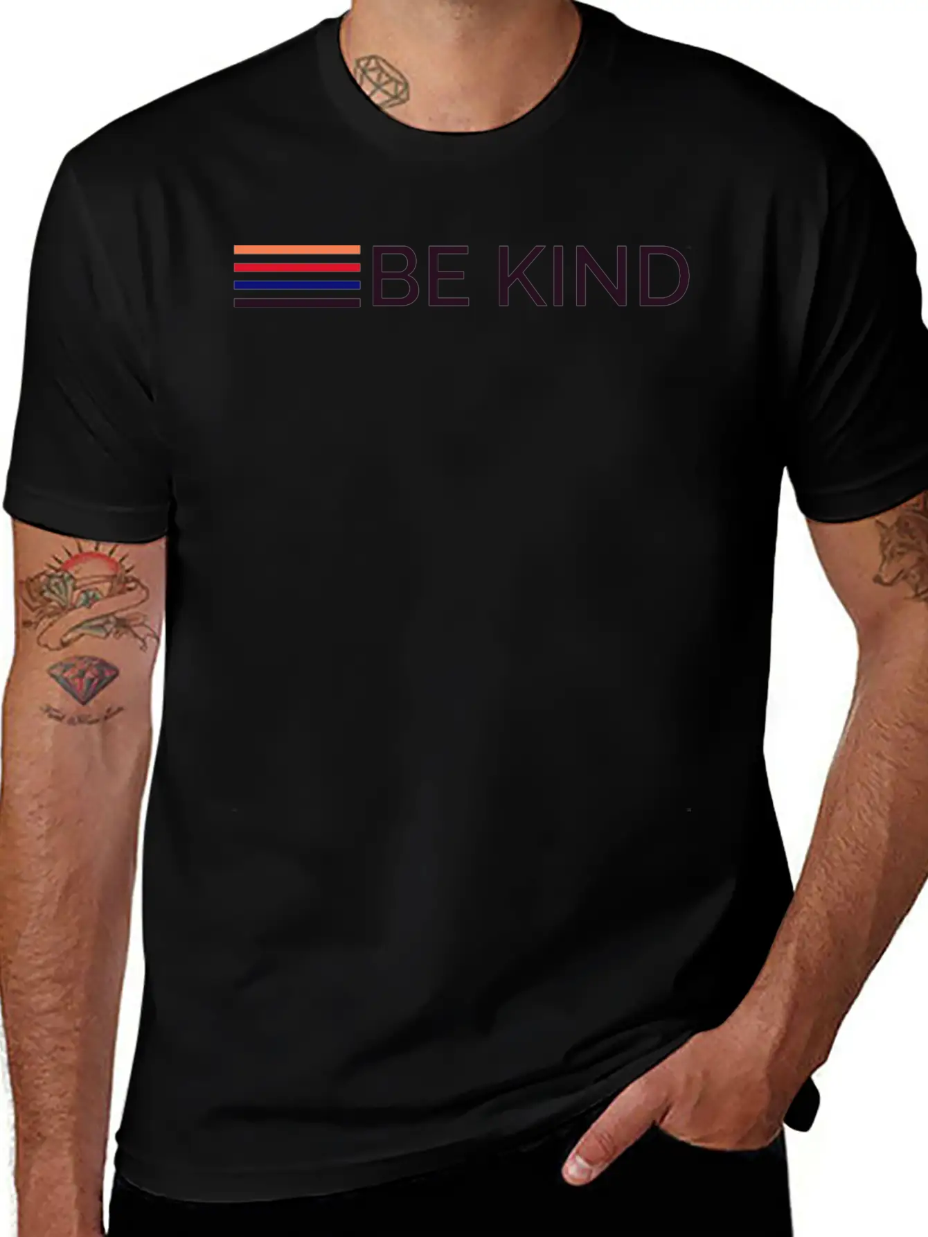 Be Kind Stripes Classic Cotton Tee – Unisex Comfort For Any Season
