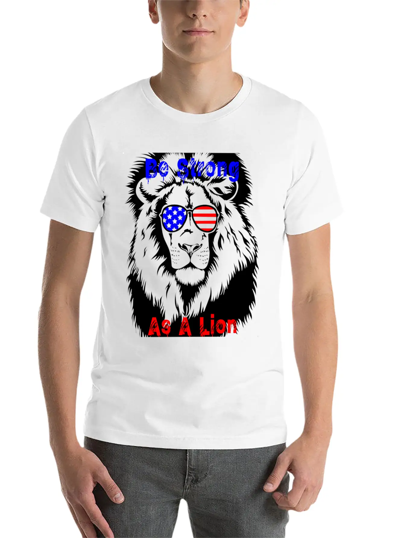 Be Strong As A Lion Classic Cotton Tee – Unisex Comfort For Any Season