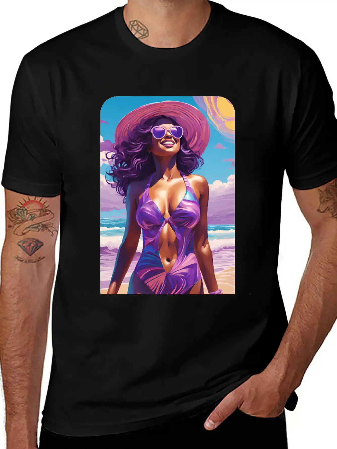 Beachy Breeze Casual Graphic T-Shirt – Simple And Comfortable Daily Wear