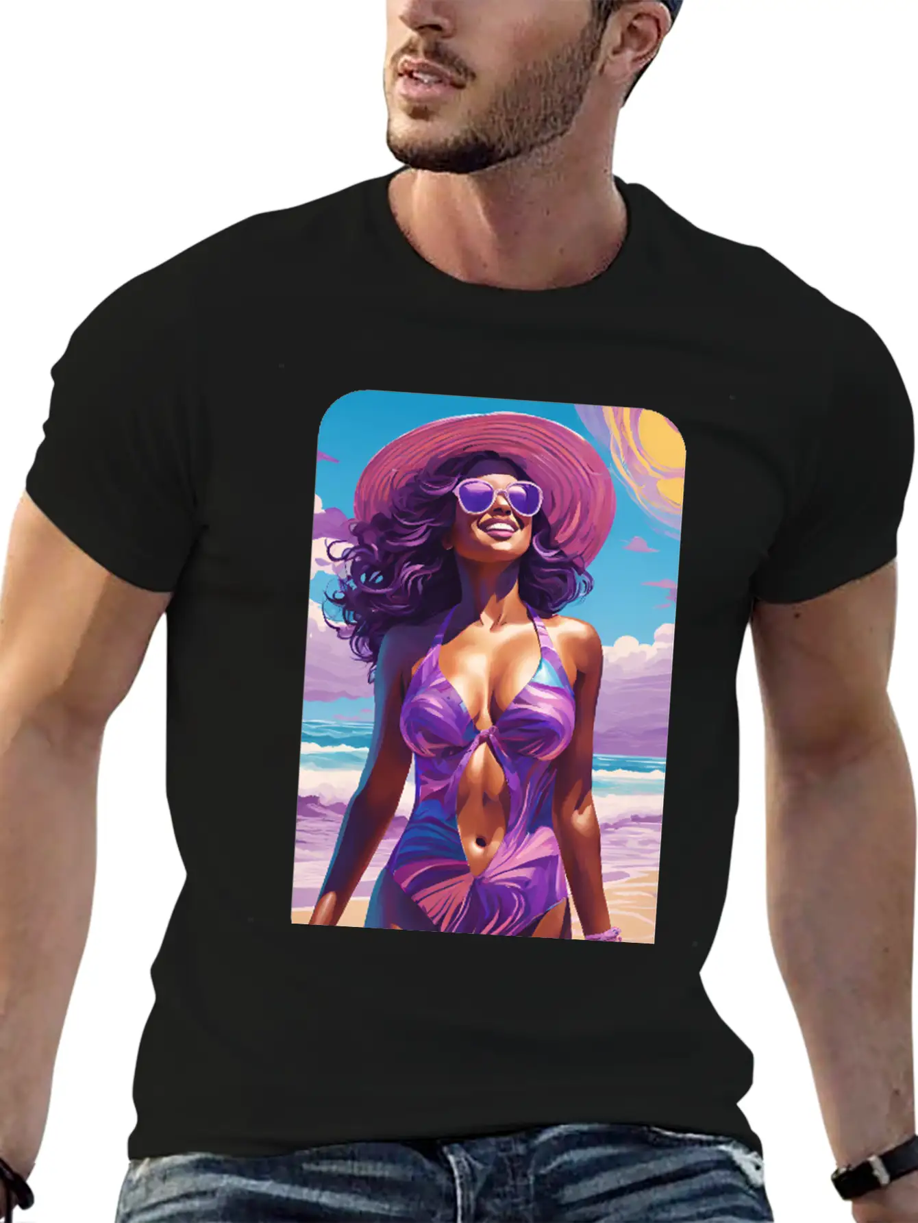 Beachy Breeze Casual Graphic T-Shirt – Simple And Comfortable Daily Wear