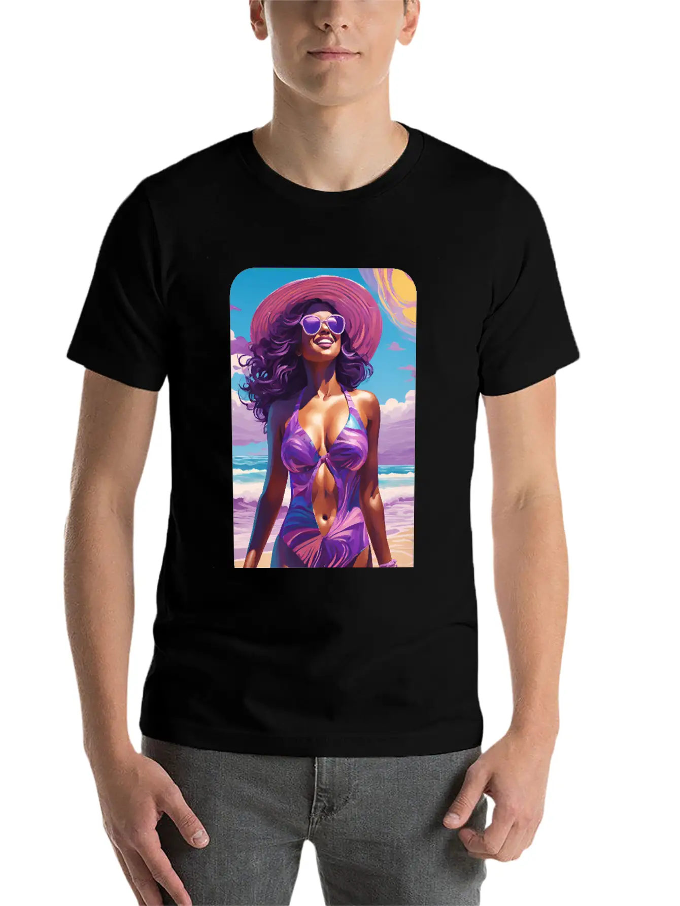 Beachy Breeze Casual Graphic T-Shirt – Simple And Comfortable Daily Wear