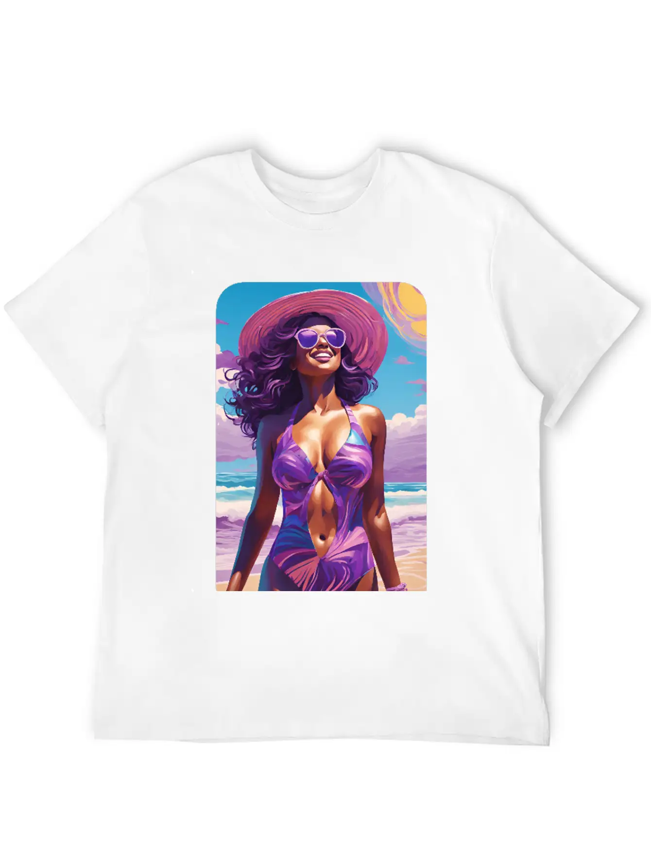 Beachy Breeze Casual Graphic T-Shirt – Simple And Comfortable Daily Wear
