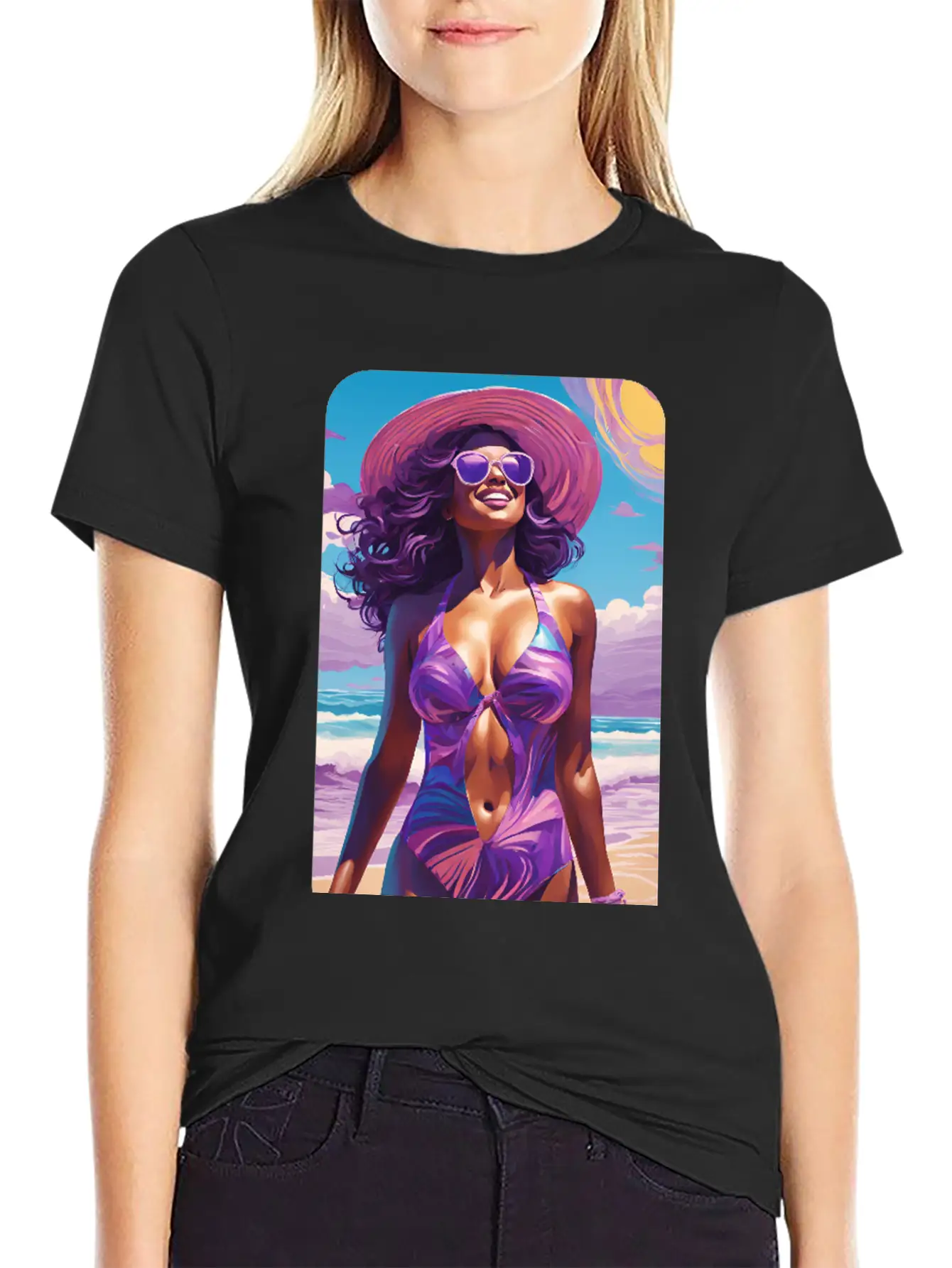 Beachy Breeze Casual Graphic T-Shirt – Simple And Comfortable Daily Wear