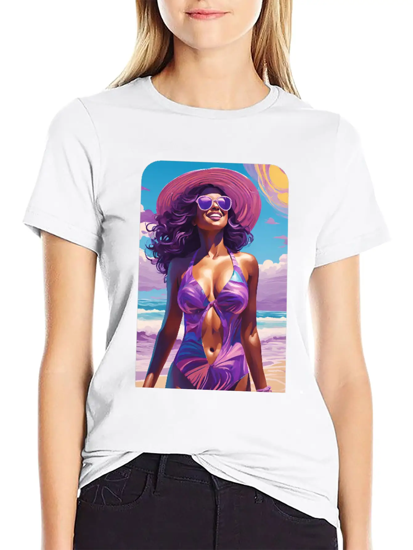 Beachy Breeze Casual Graphic T-Shirt – Simple And Comfortable Daily Wear