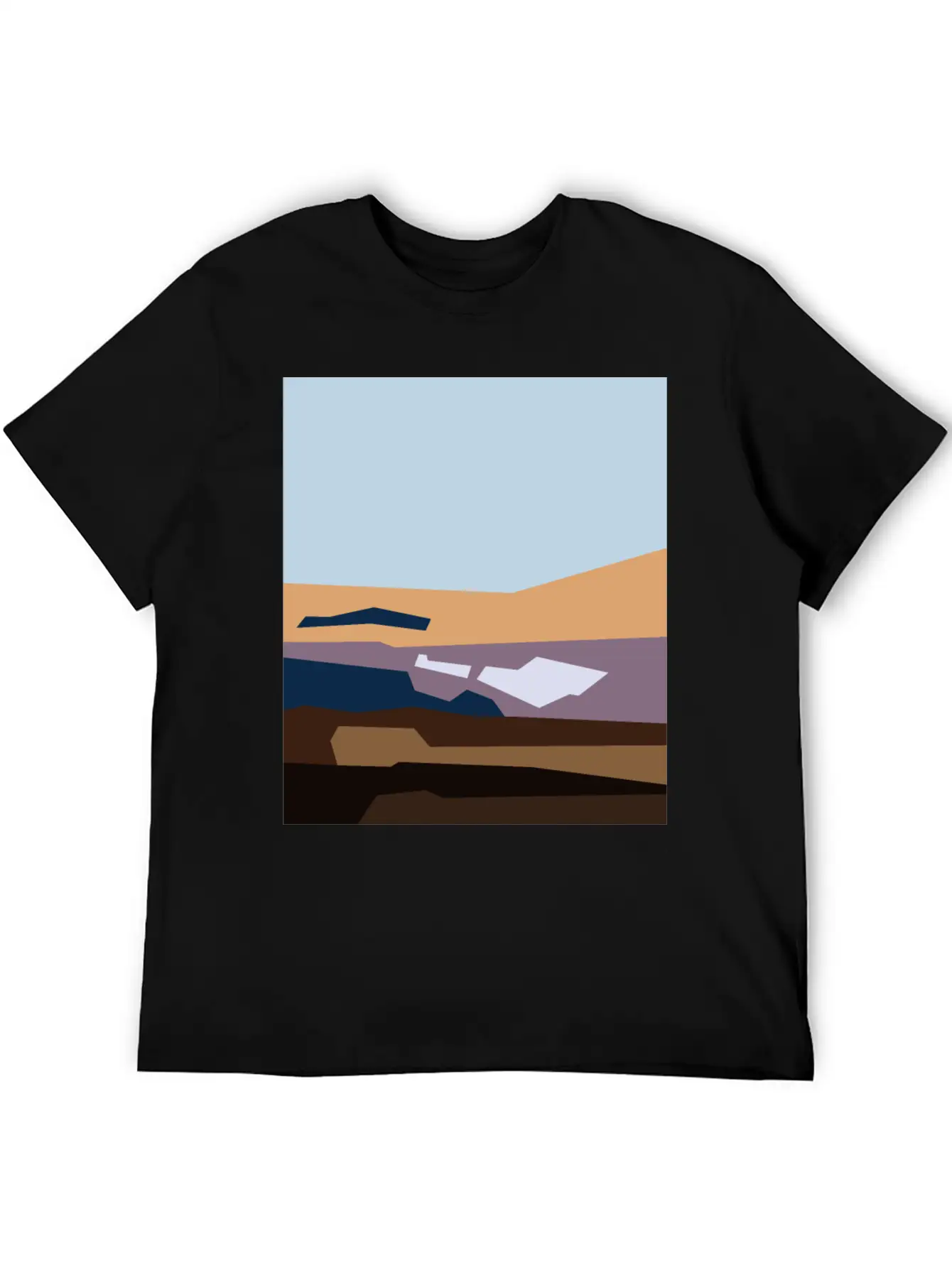 Beautiful Abstract Cartoon Landscape Classic Cotton Tee – Unisex Comfort For Any Season