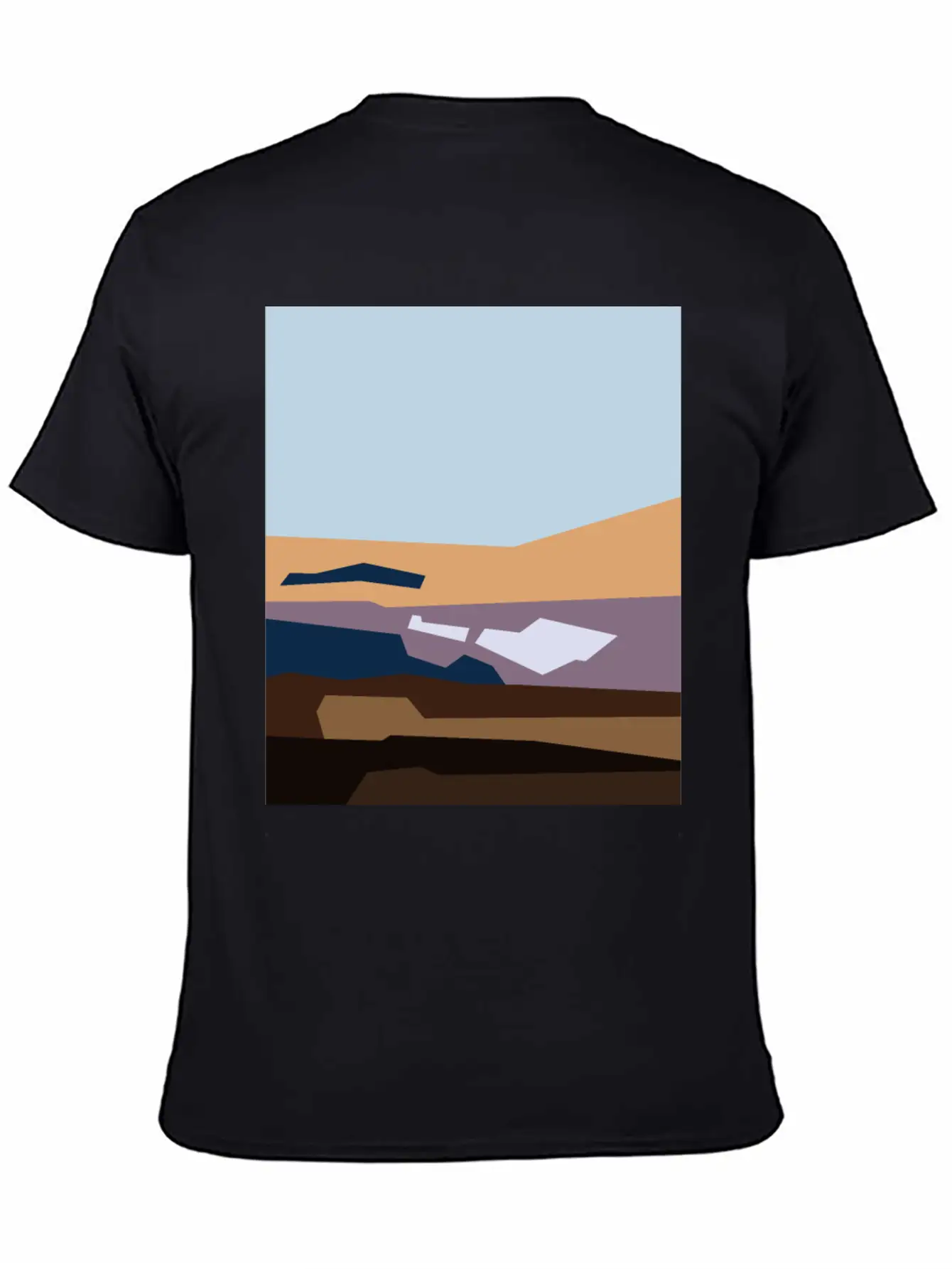 Beautiful Abstract Cartoon Landscape Classic Cotton Tee – Unisex Comfort For Any Season