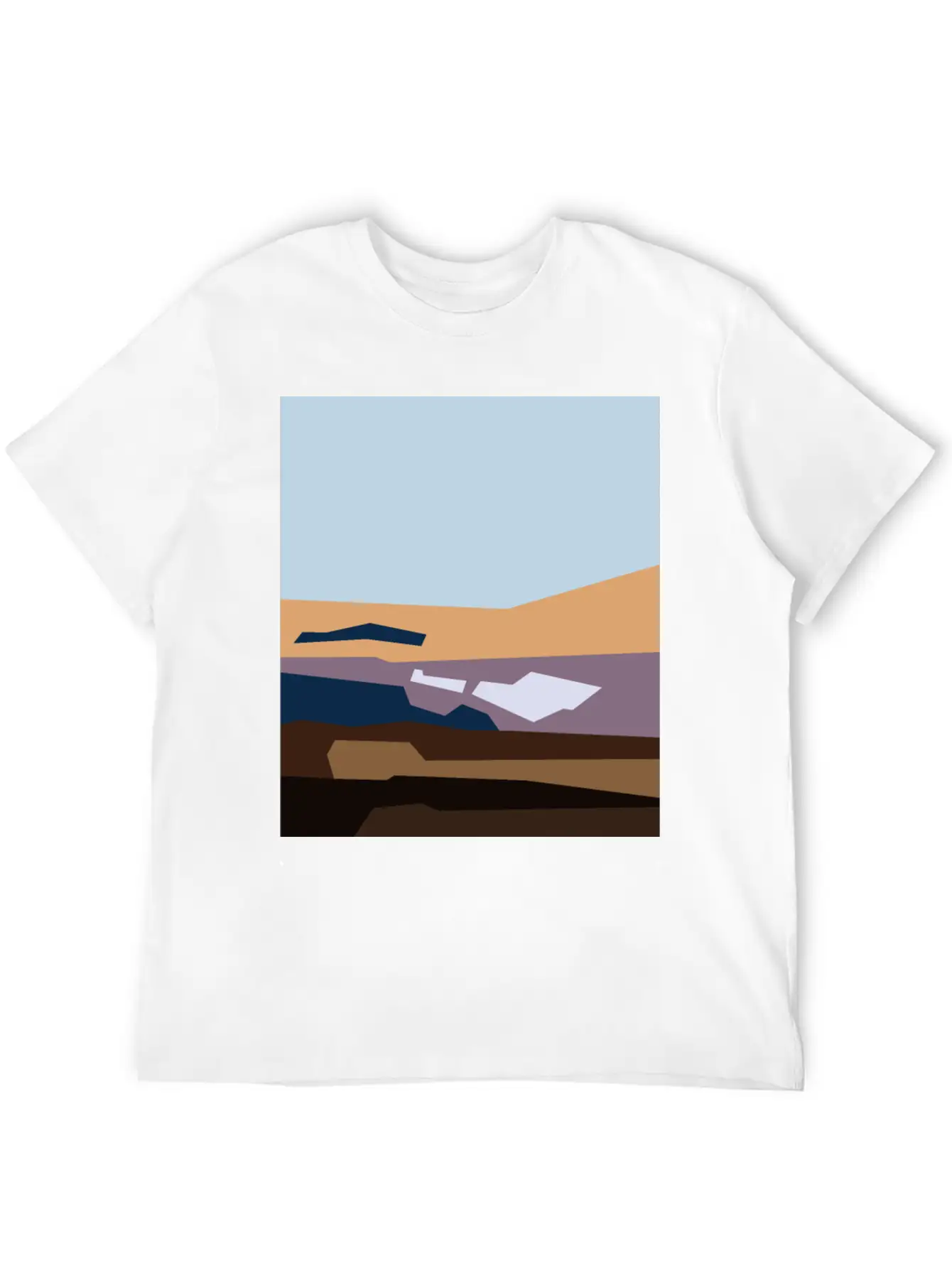 Beautiful Abstract Cartoon Landscape Classic Cotton Tee – Unisex Comfort For Any Season