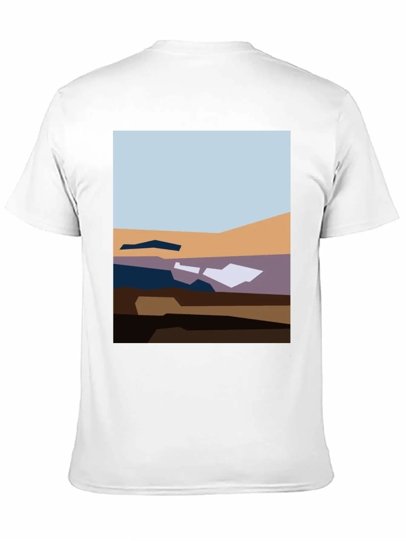 Beautiful Abstract Cartoon Landscape Classic Cotton Tee – Unisex Comfort For Any Season