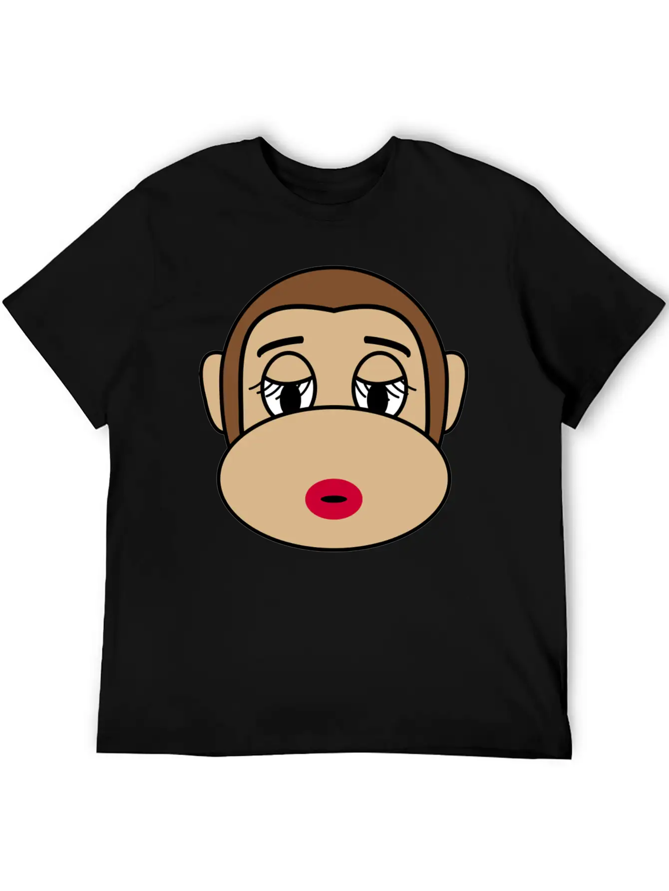 Beautiful Cosmetic Monkey Casual Graphic T-Shirt – Simple And Comfortable Daily Wear