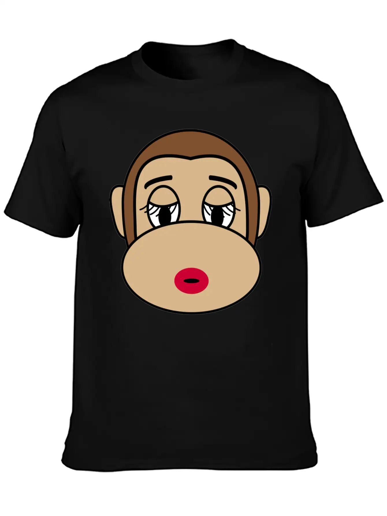 Beautiful Cosmetic Monkey Casual Graphic T-Shirt – Simple And Comfortable Daily Wear